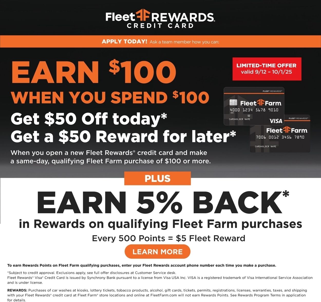 Weekly ad Mills Fleet Farm 09/11/2025 - 09/17/2025