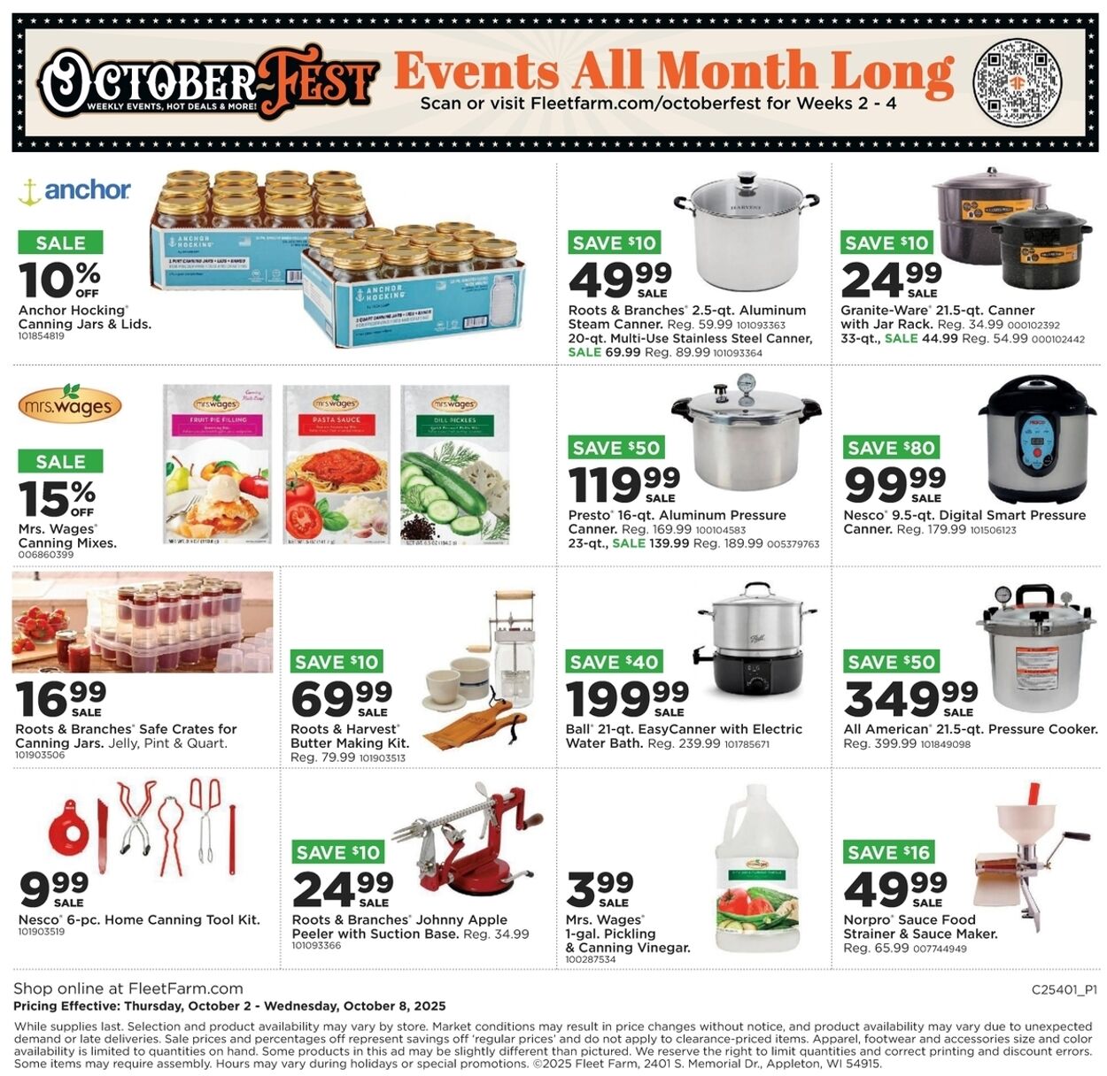 Weekly ad Mills Fleet Farm 10/02/2025 - 10/08/2025