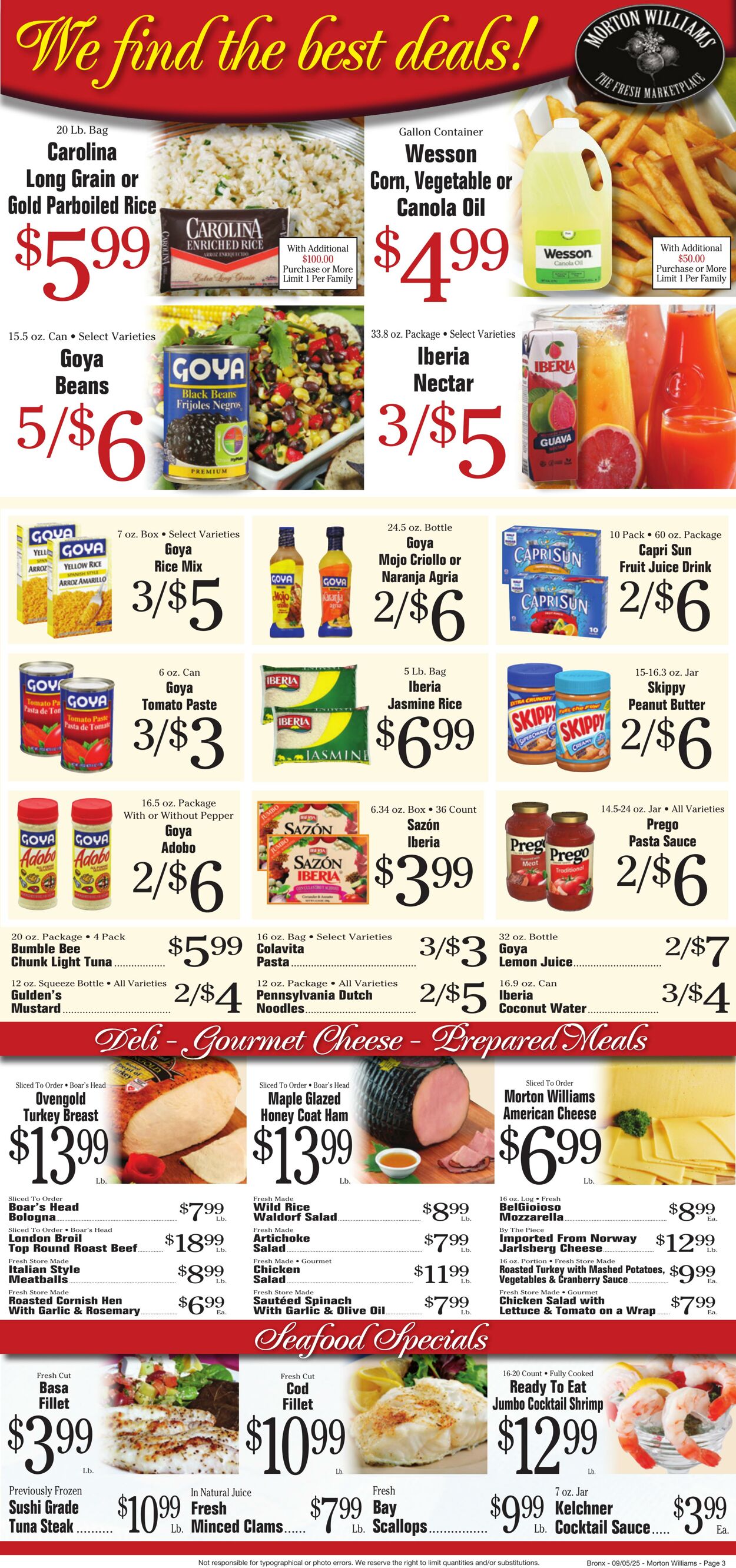 Weekly ad Morton Williams 09/05/2025 - 09/11/2025