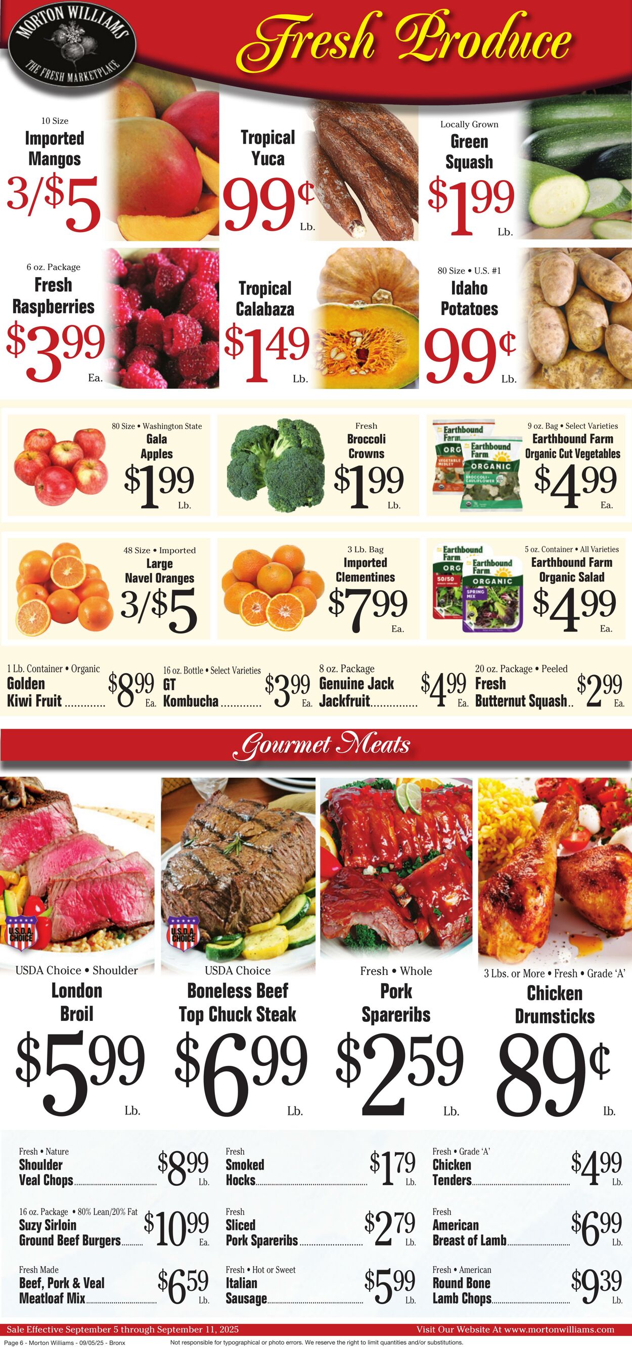 Weekly ad Morton Williams 09/05/2025 - 09/11/2025