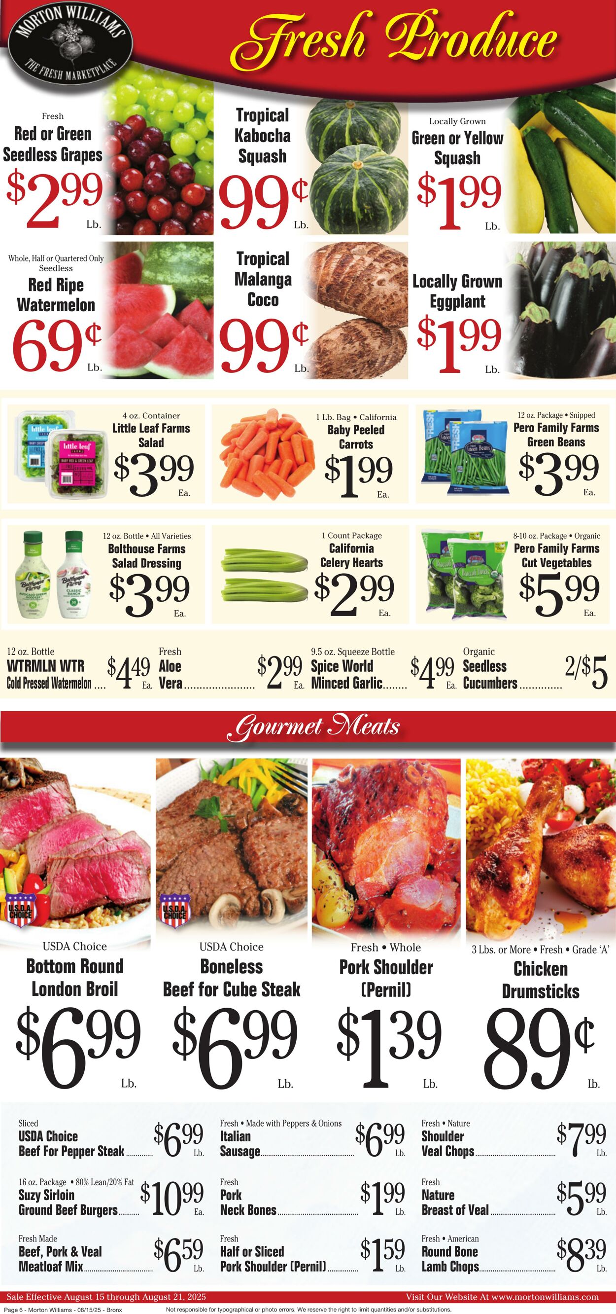 Weekly ad Morton Williams 08/15/2025 - 08/21/2025