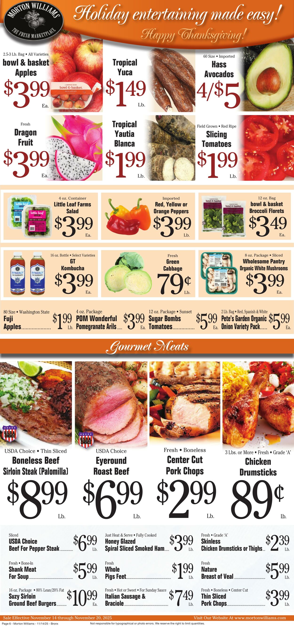 Weekly ad Morton Williams 11/14/2025 - 11/20/2025