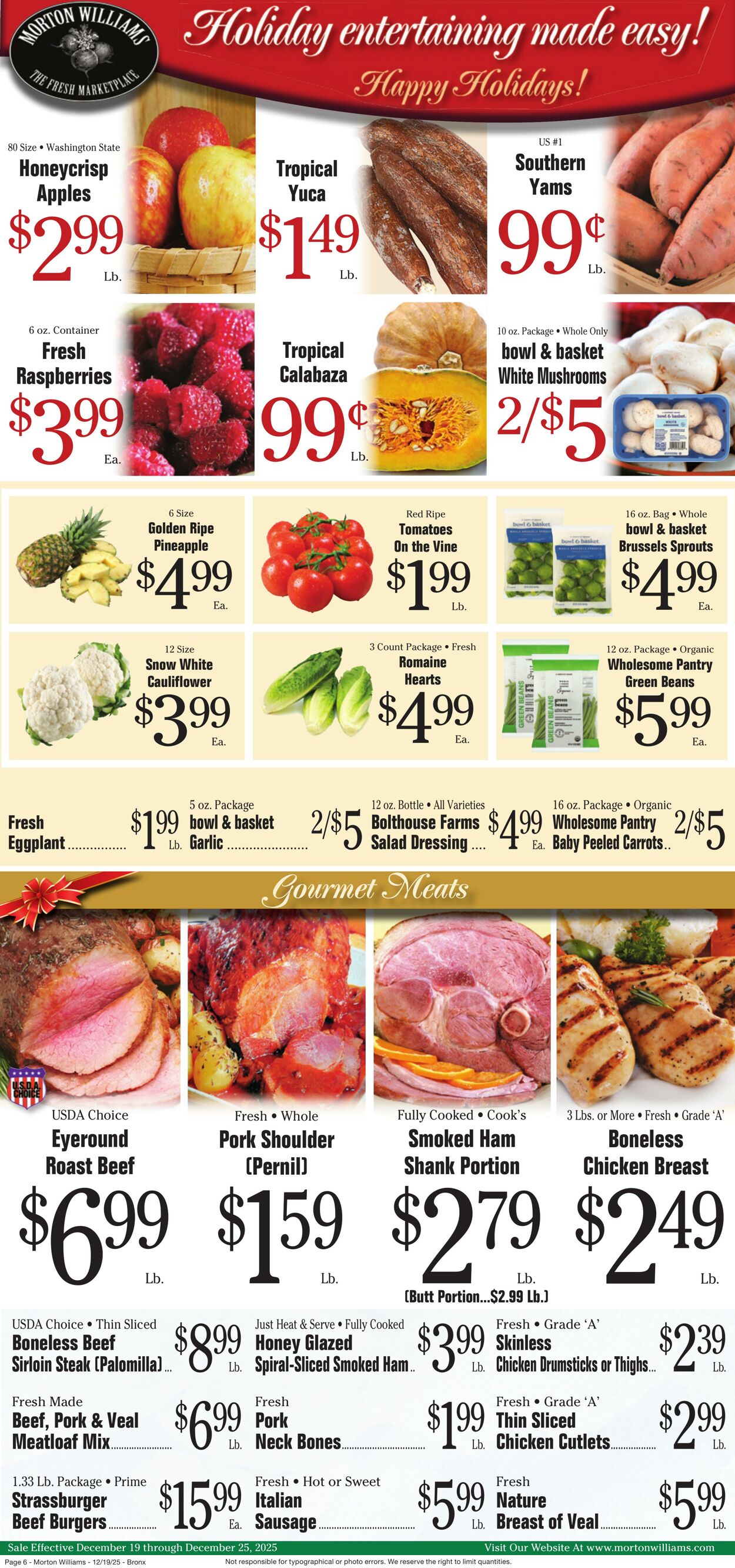 Weekly ad Morton Williams 12/19/2025 - 12/25/2025