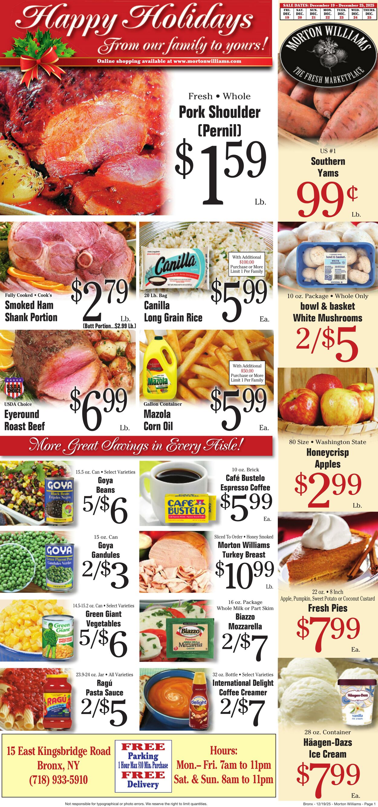 Weekly ad Morton Williams 12/19/2025 - 12/25/2025