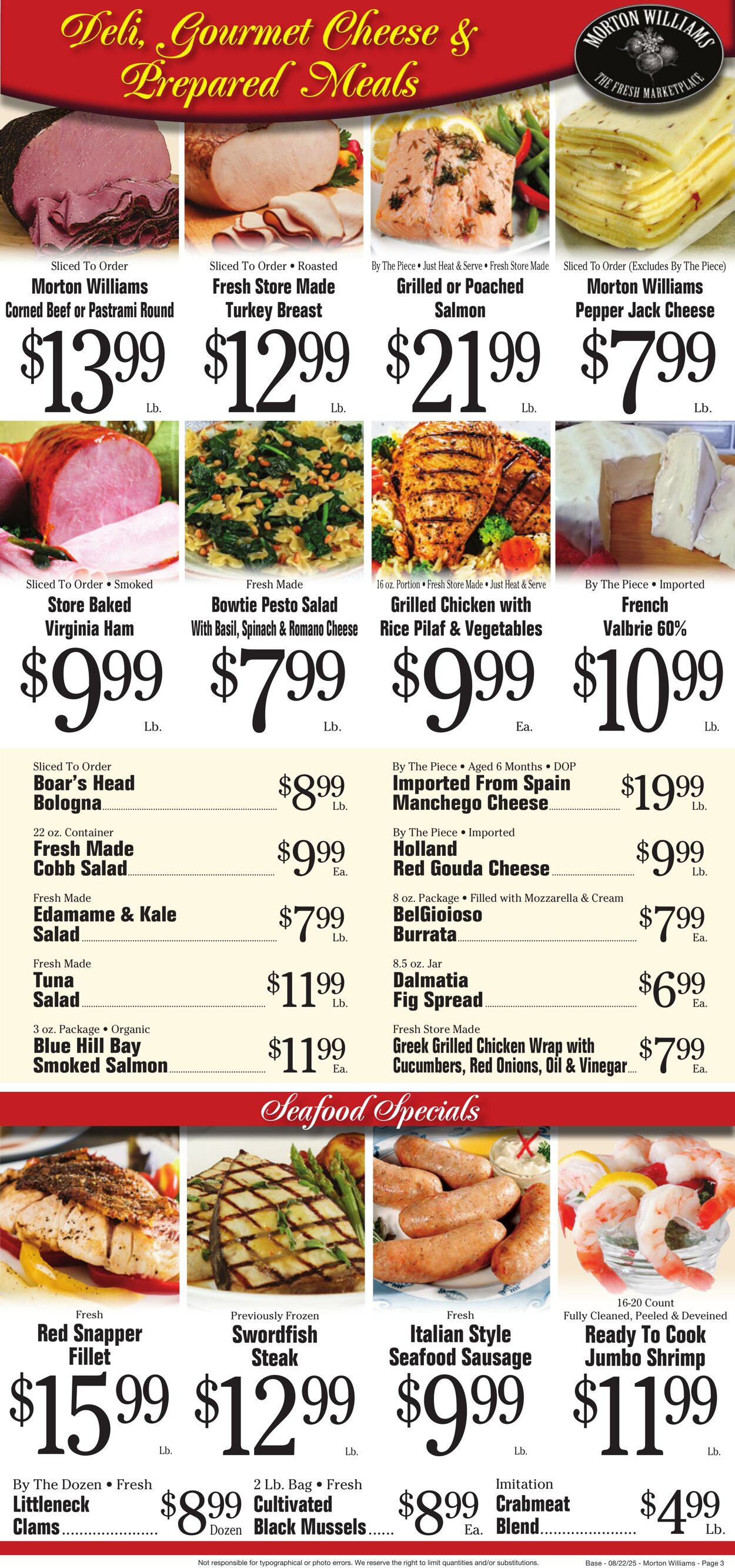 Weekly ad Morton Williams 08/22/2025 - 08/28/2025