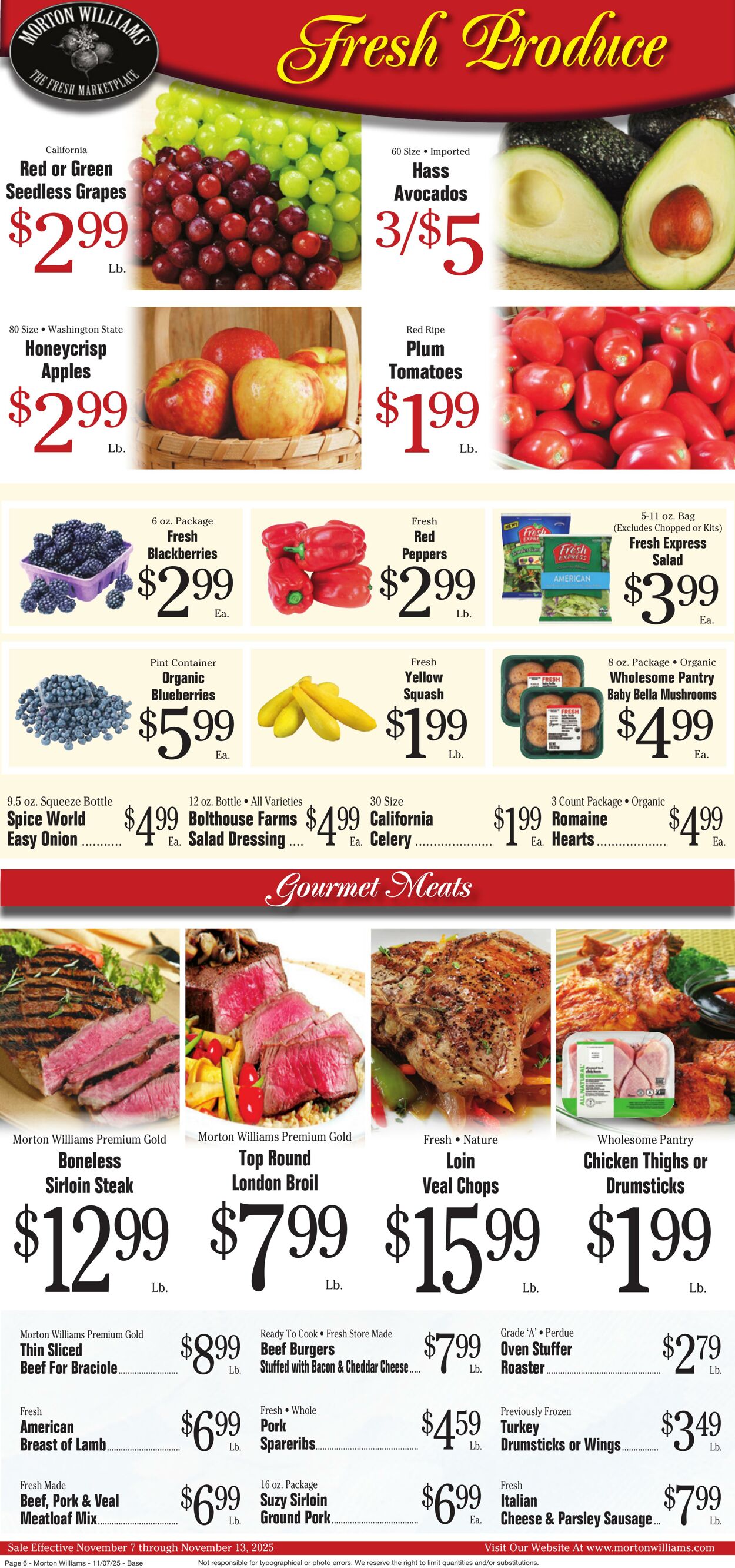Weekly ad Morton Williams 11/07/2025 - 11/13/2025