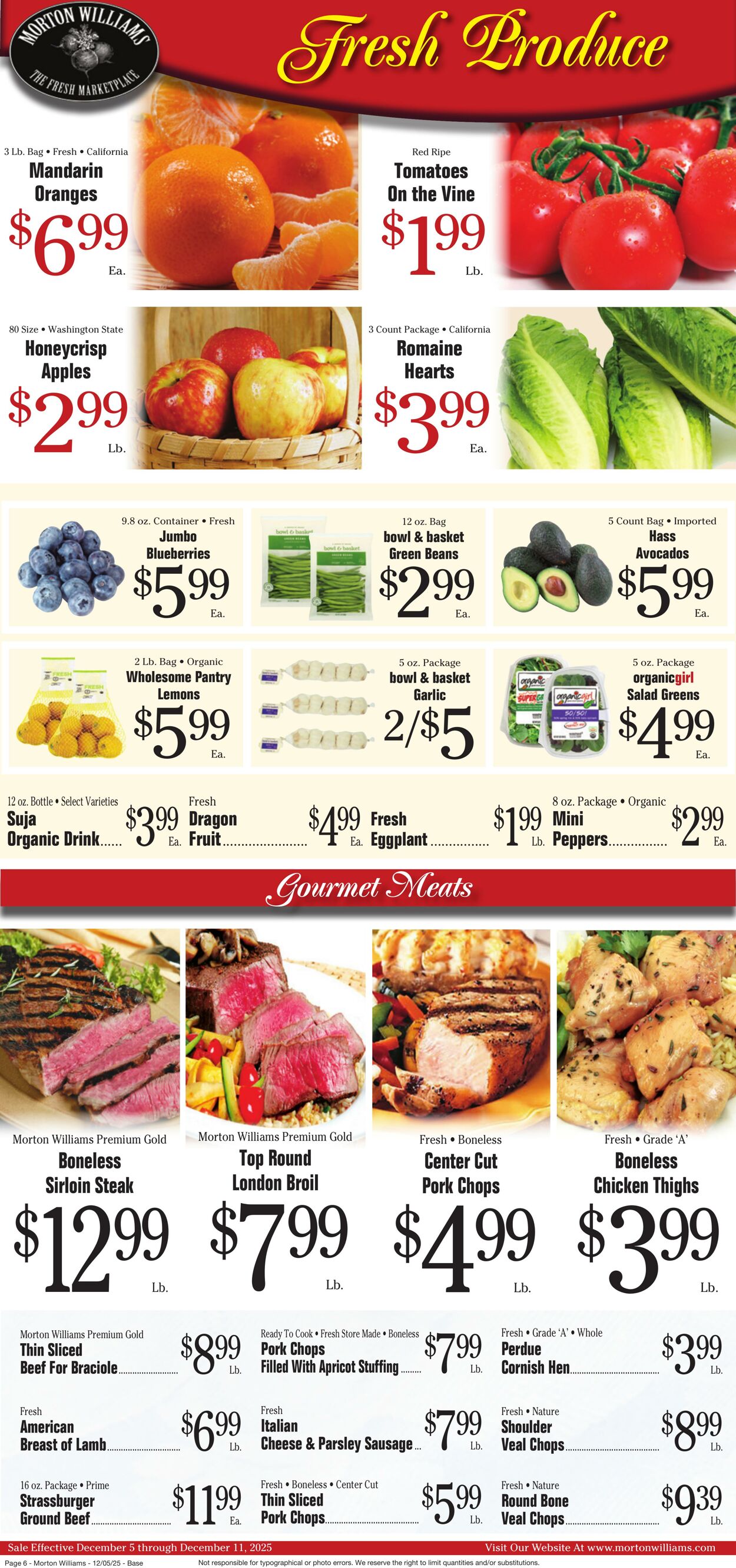 Weekly ad Morton Williams 12/05/2025 - 12/11/2025