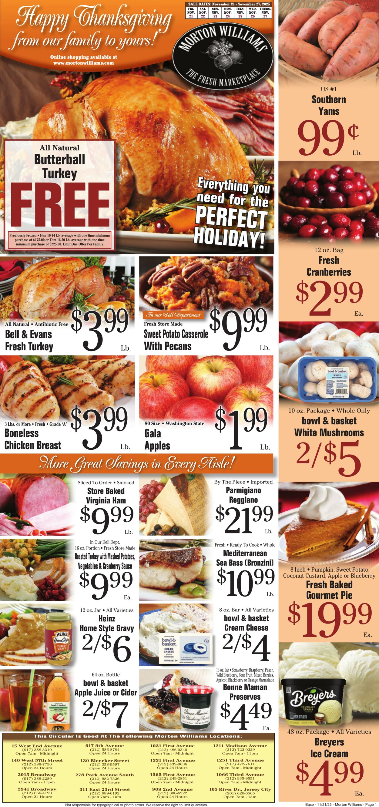Weekly ad Morton Williams 11/21/2025 - 11/27/2025