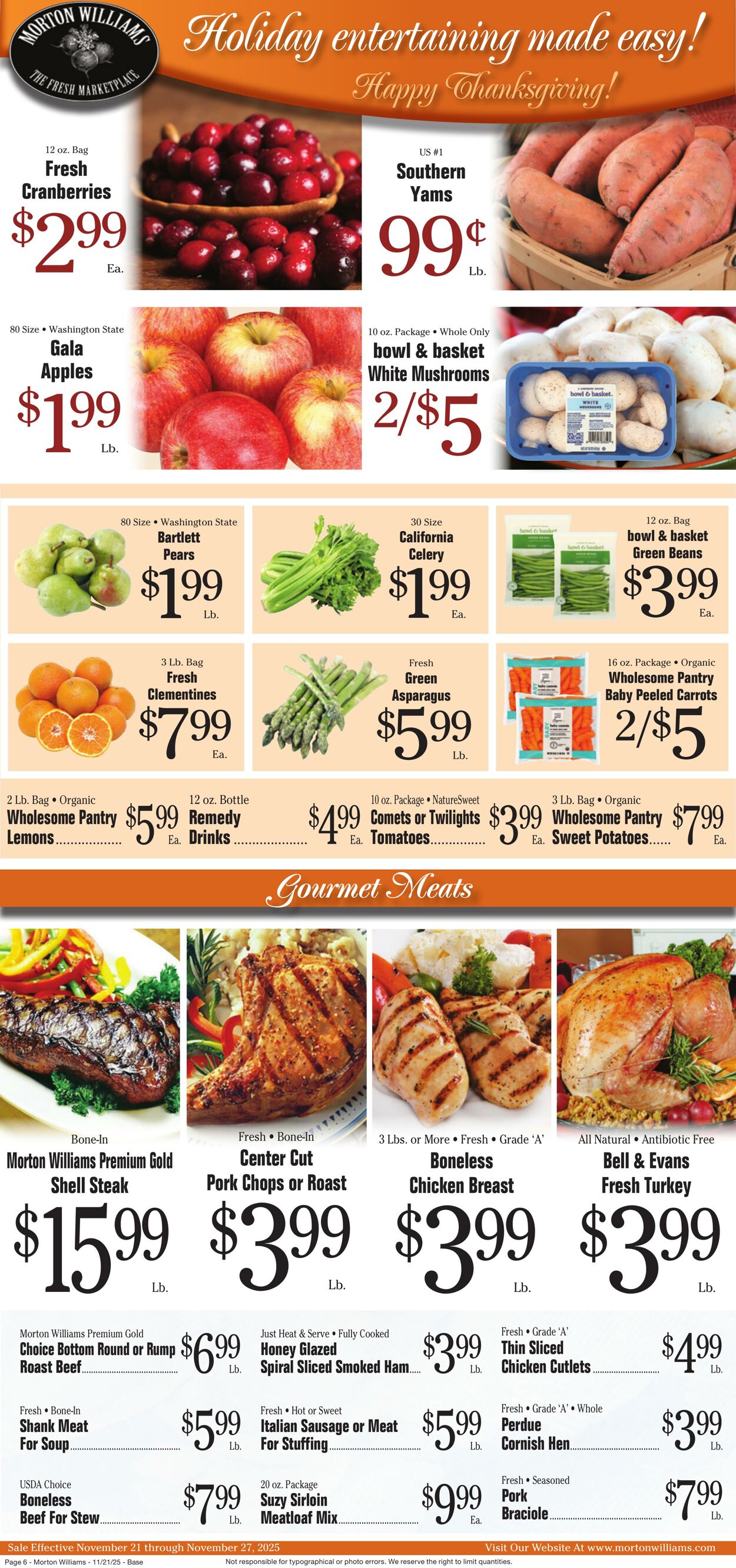 Weekly ad Morton Williams 11/21/2025 - 11/27/2025