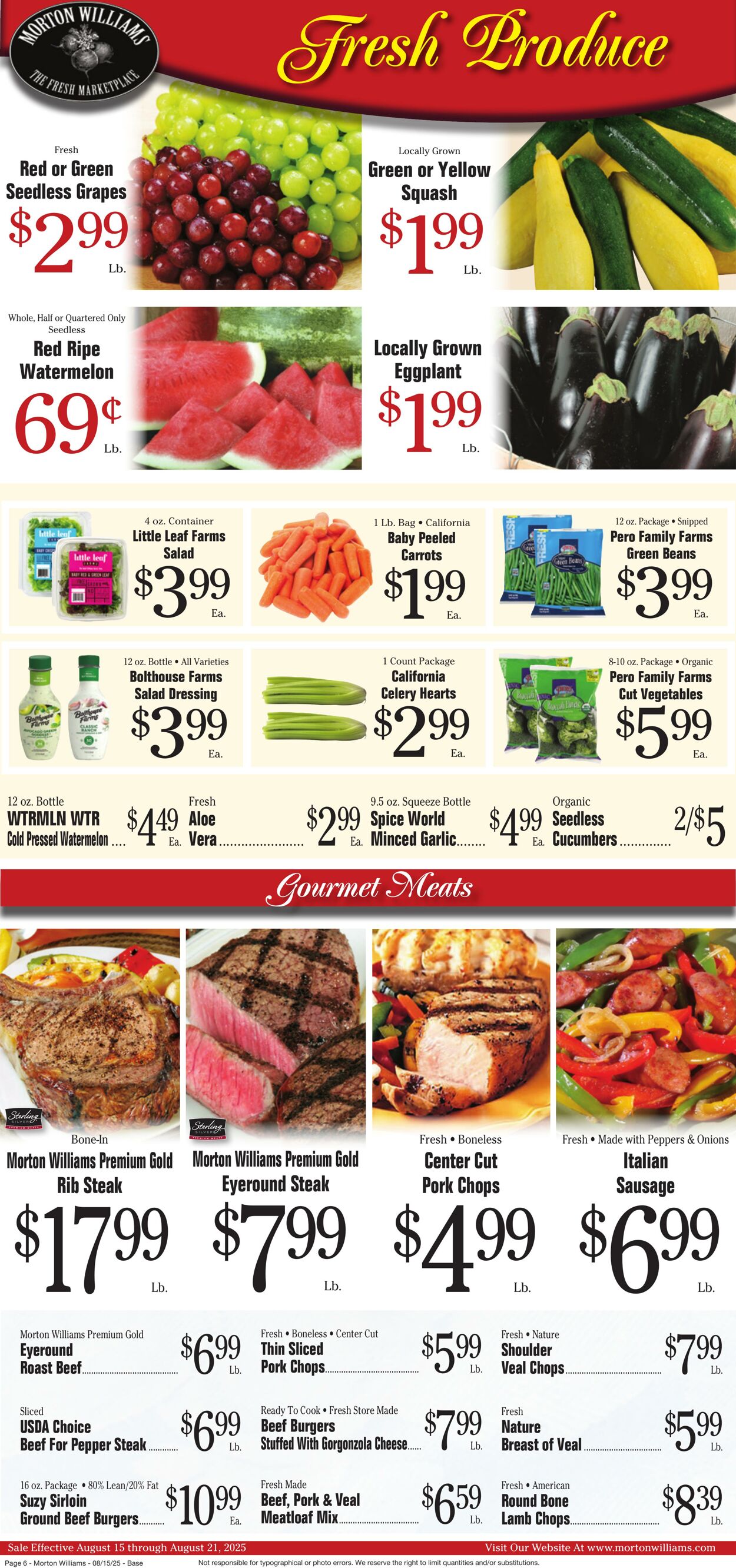 Weekly ad Morton Williams 08/15/2025 - 08/21/2025