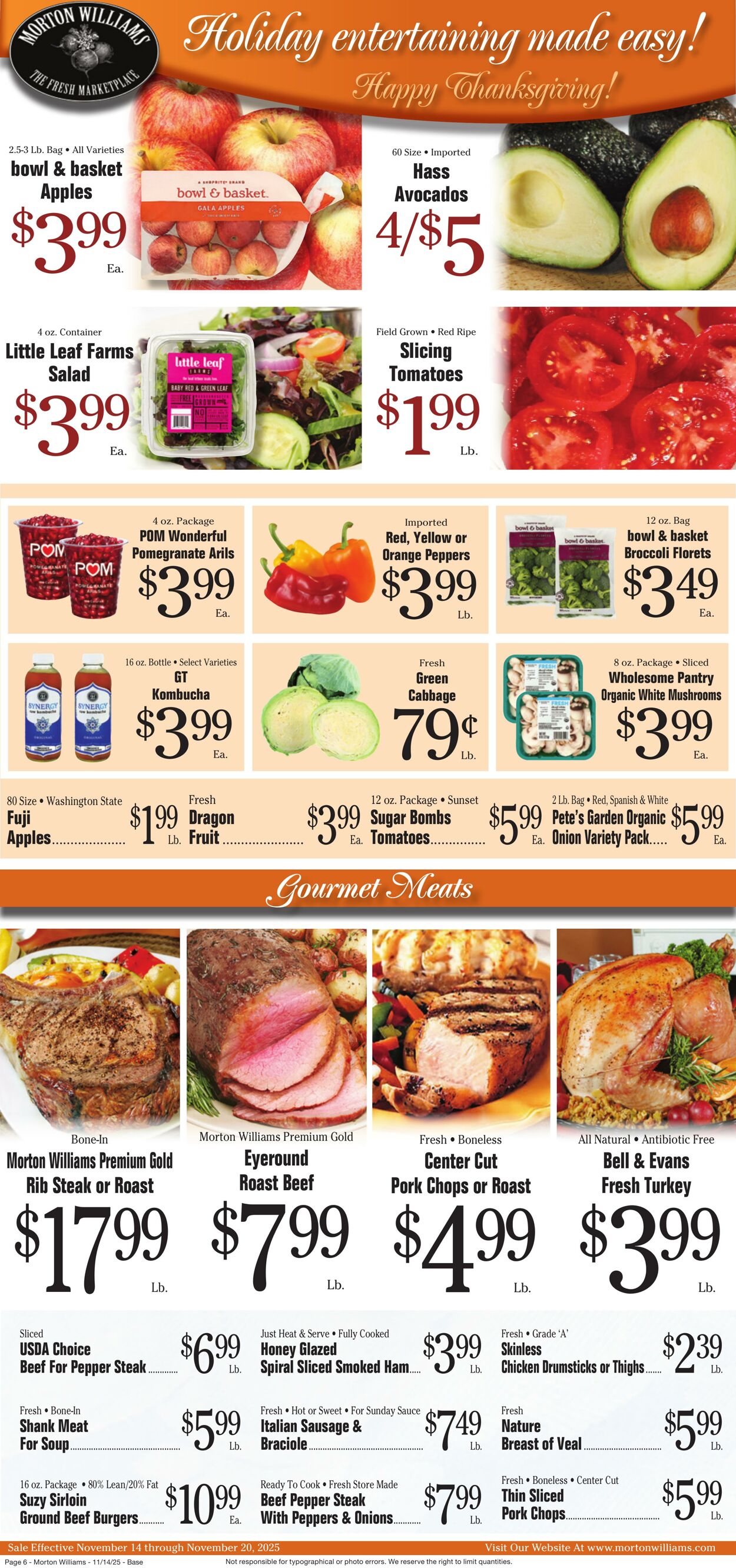 Weekly ad Morton Williams 11/14/2025 - 11/20/2025