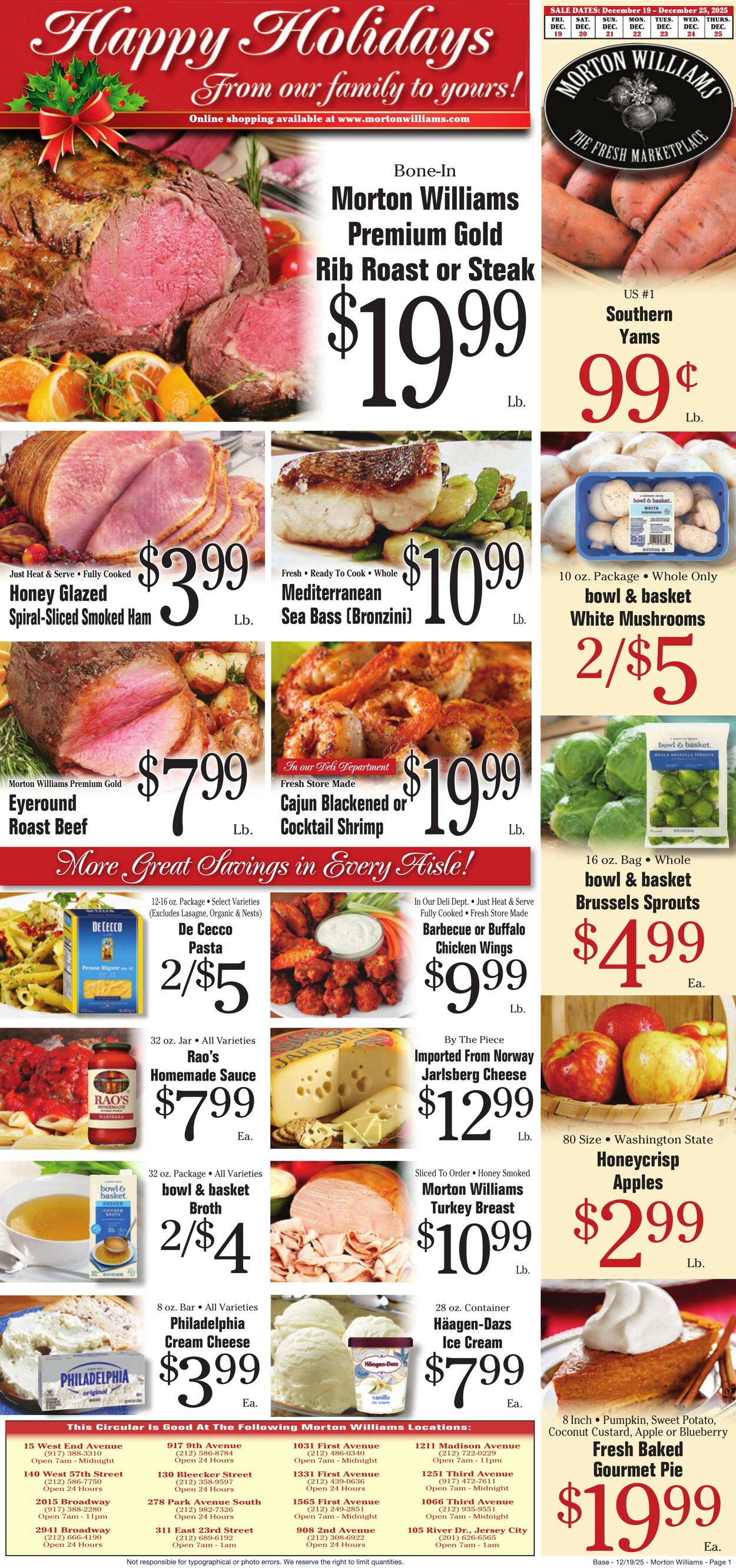 Weekly ad Morton Williams 12/19/2025 - 12/25/2025
