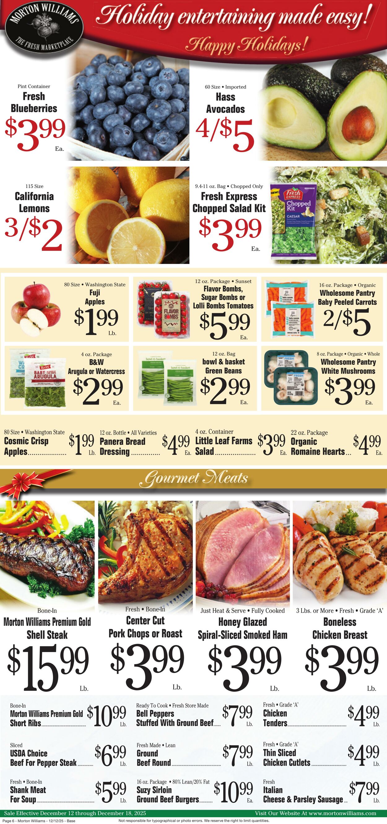 Weekly ad Morton Williams 12/12/2025 - 12/18/2025