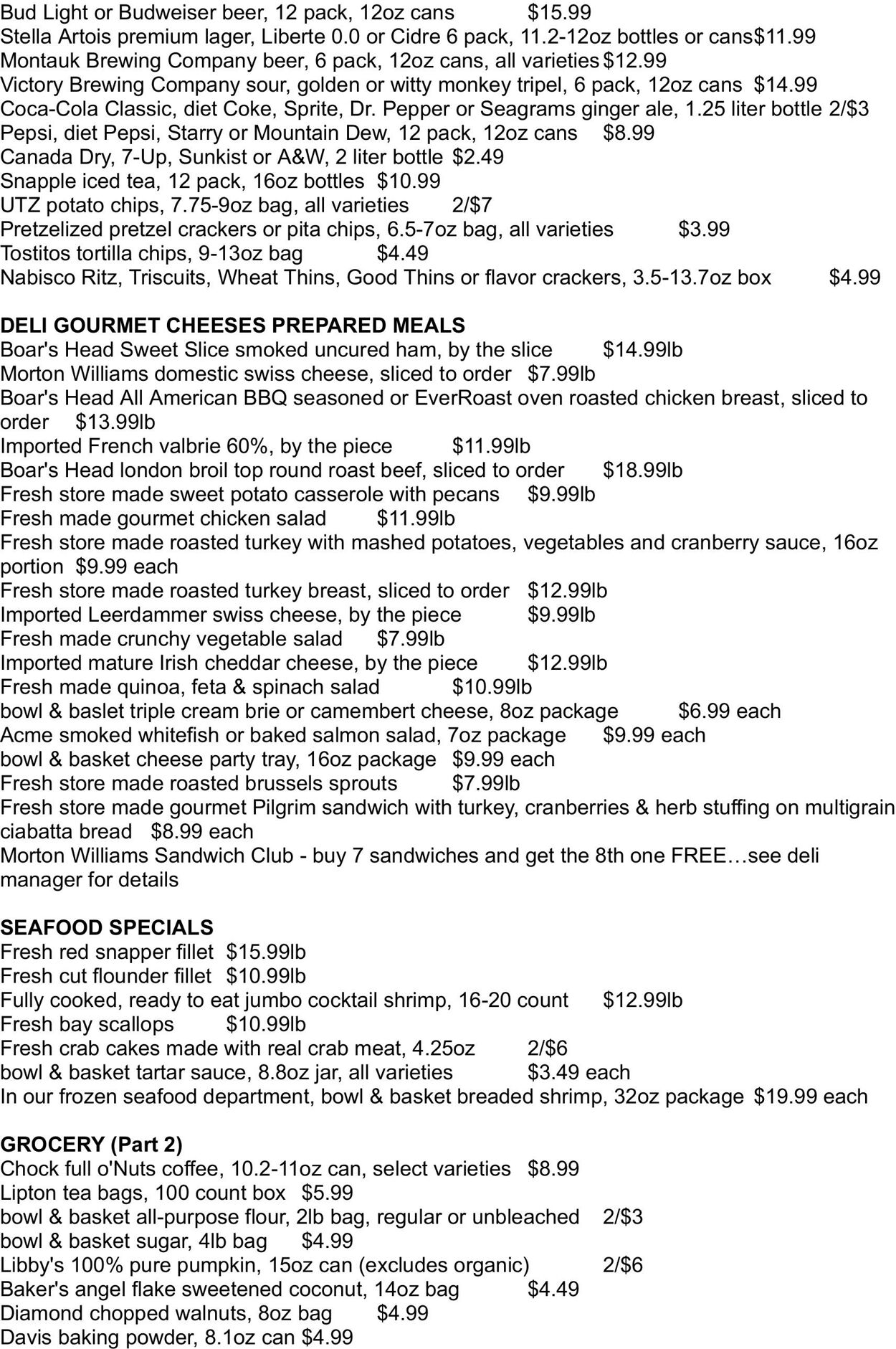 Weekly ad Morton Williams 11/14/2025 - 11/20/2025