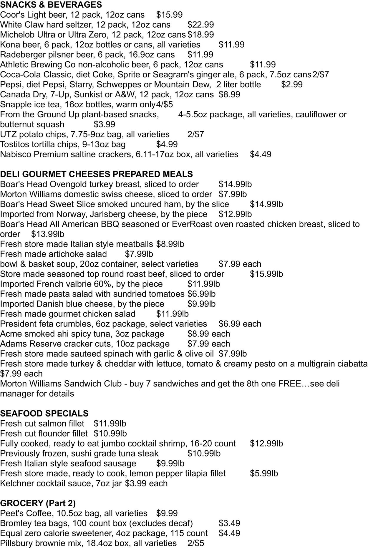 Weekly ad Morton Williams 12/05/2025 - 12/11/2025