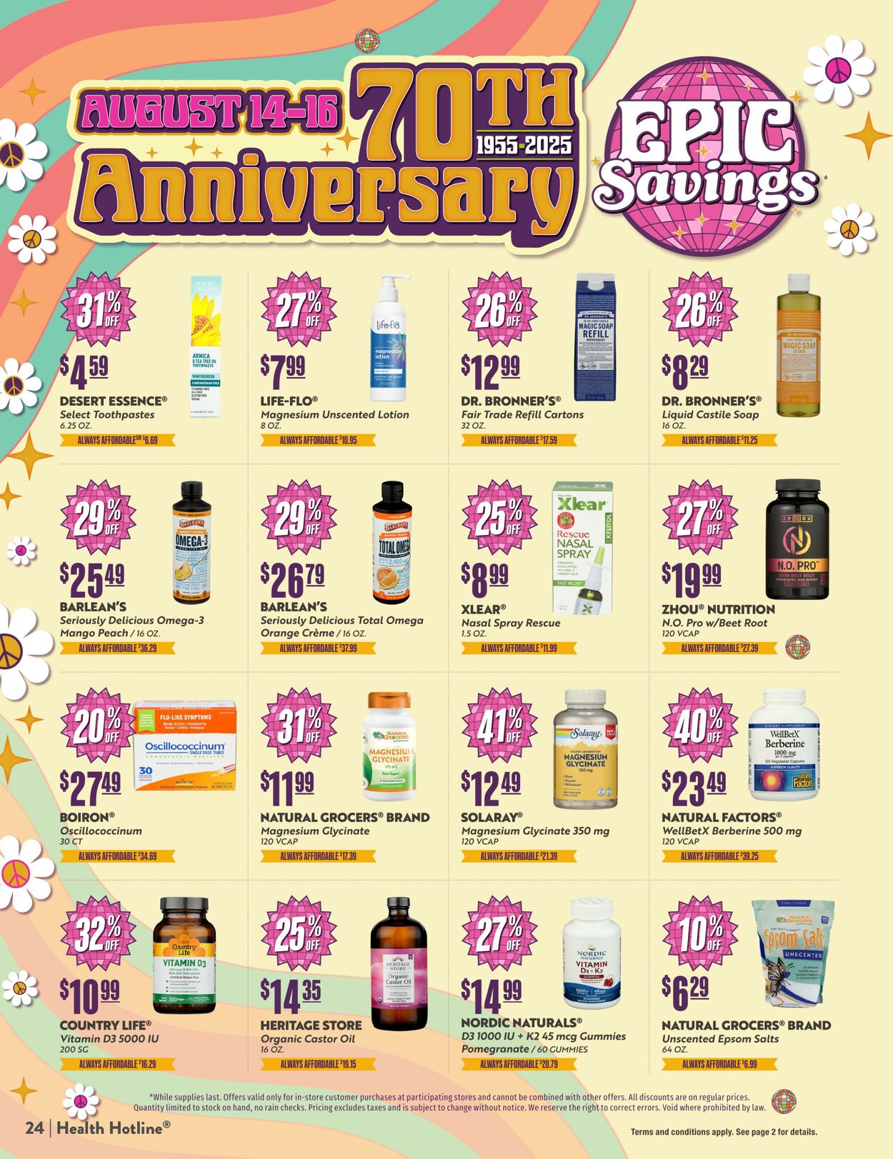Weekly ad Natural Grocers 07/09/2025 - 08/19/2025