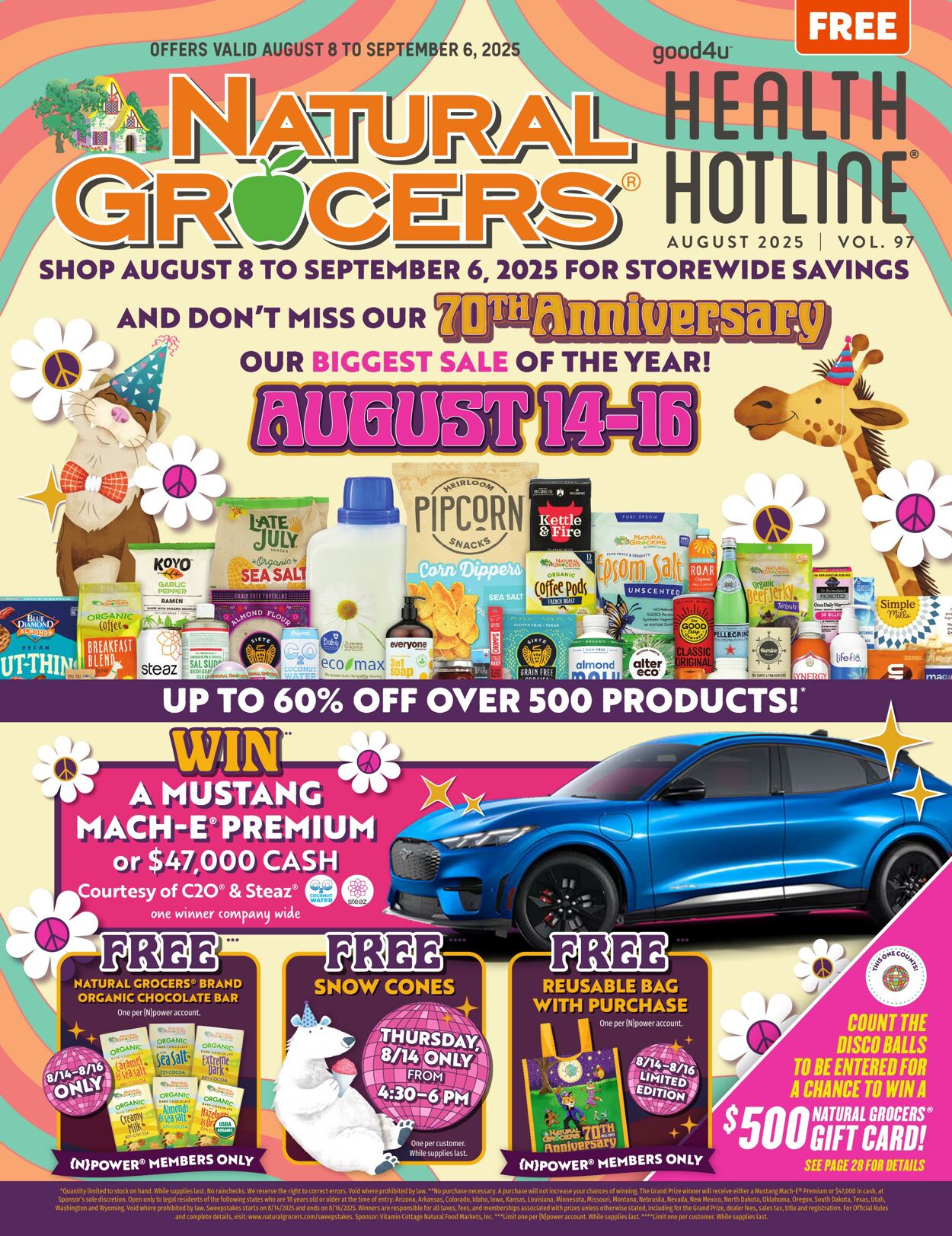 Weekly ad Natural Grocers 07/09/2025 - 08/19/2025