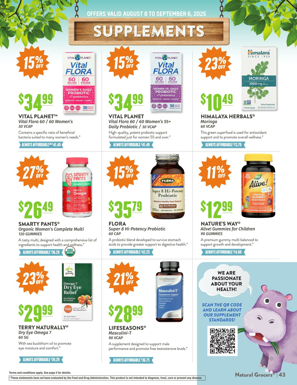 Weekly ad Natural Grocers 07/09/2025 - 08/19/2025
