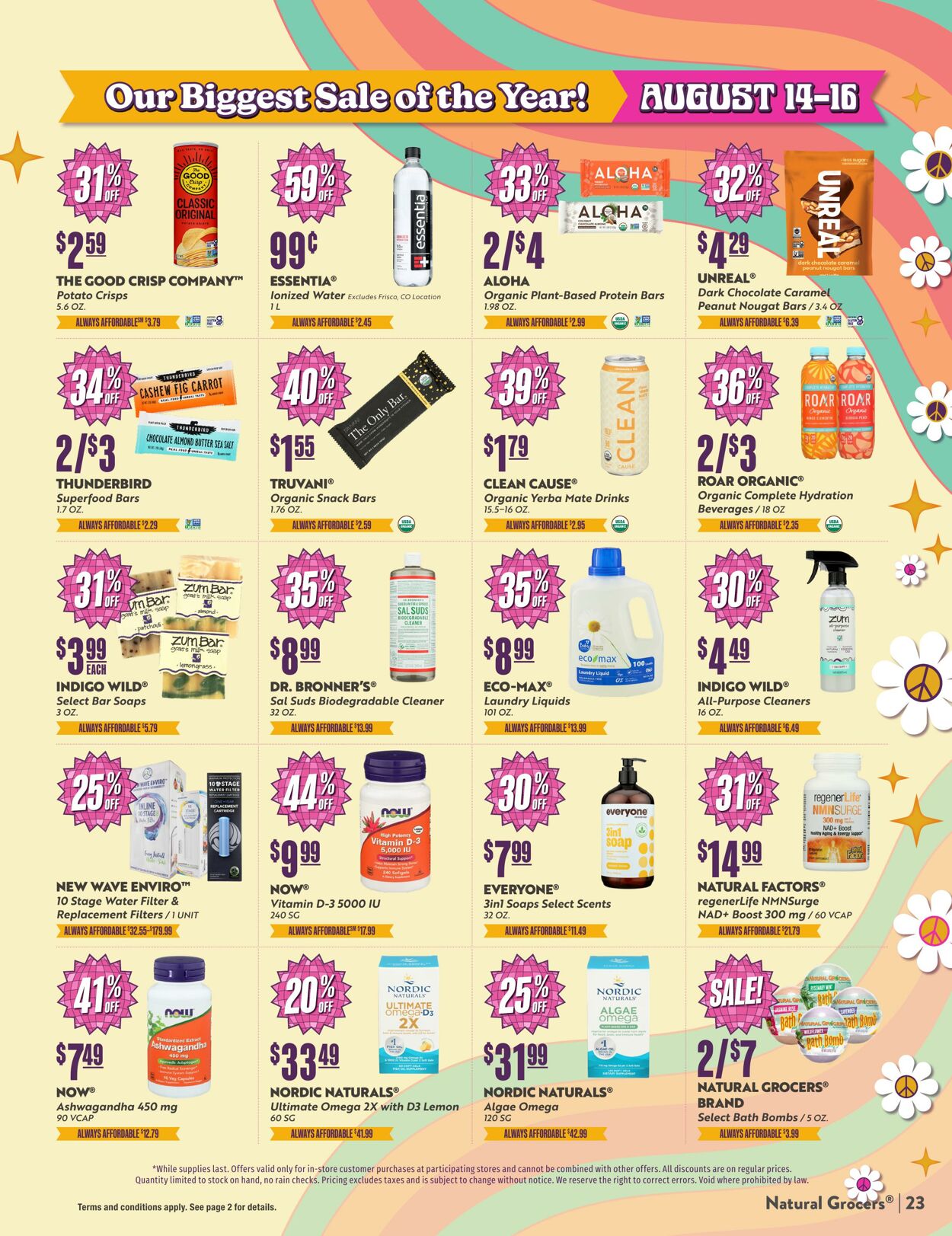 Weekly ad Natural Grocers 08/05/2025 - 08/25/2025