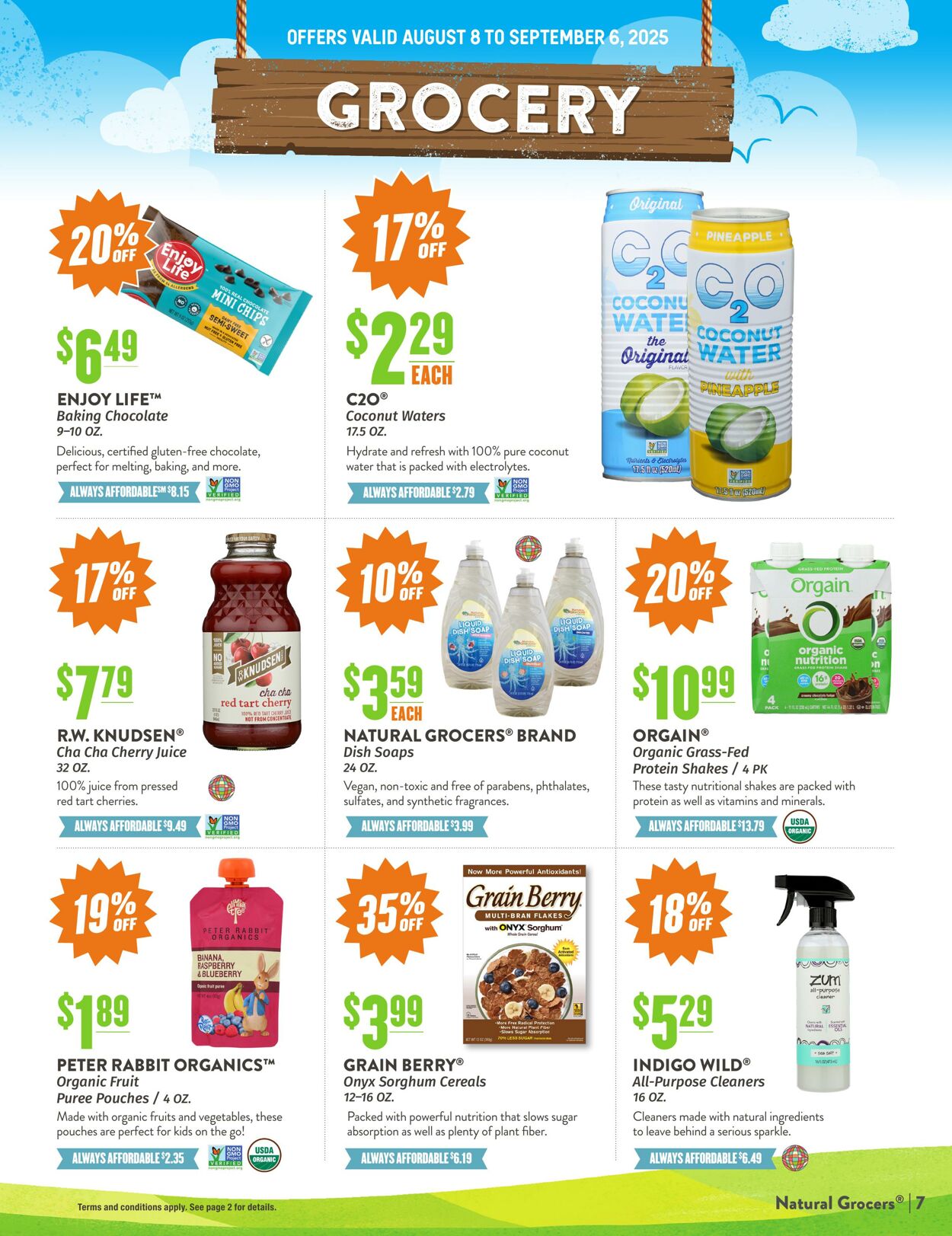 Weekly ad Natural Grocers 08/05/2025 - 08/25/2025