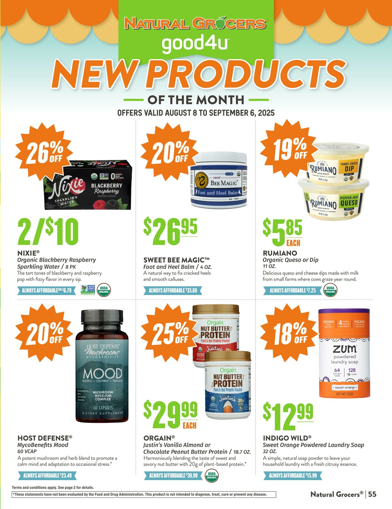 Weekly ad Natural Grocers 08/05/2025 - 08/25/2025