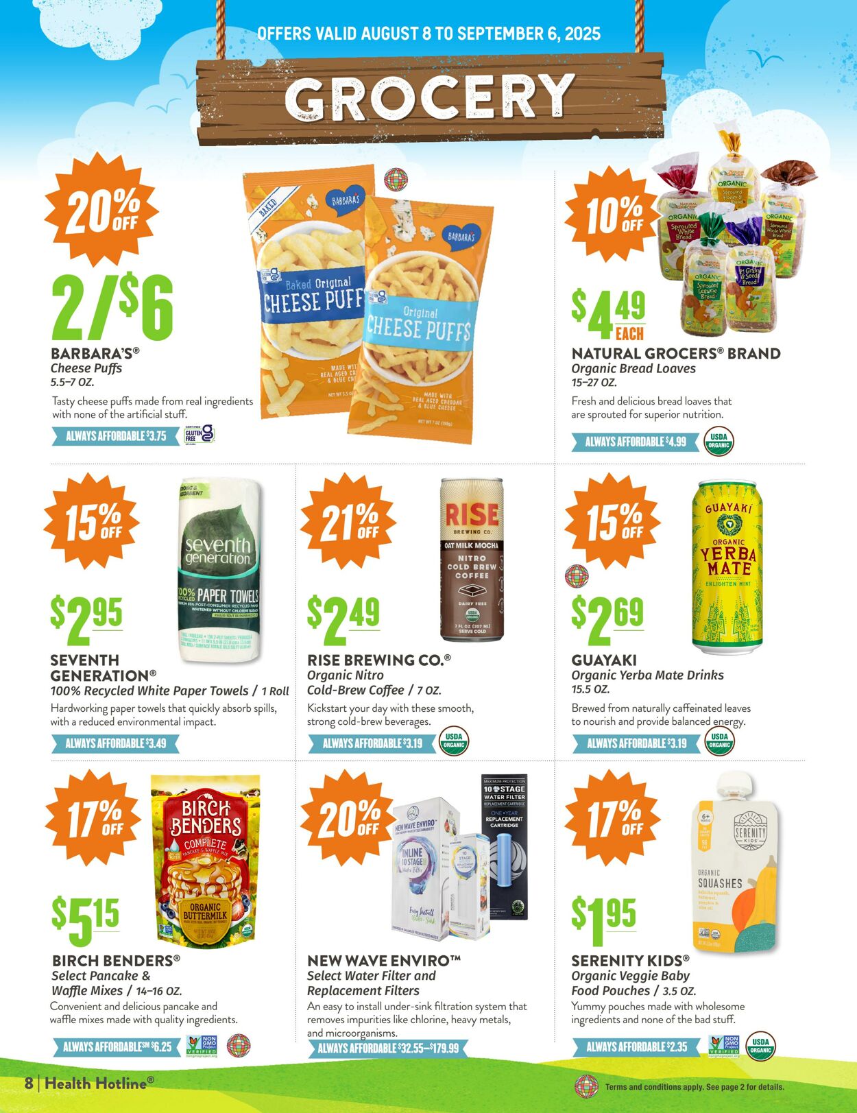 Weekly ad Natural Grocers 08/05/2025 - 08/21/2025