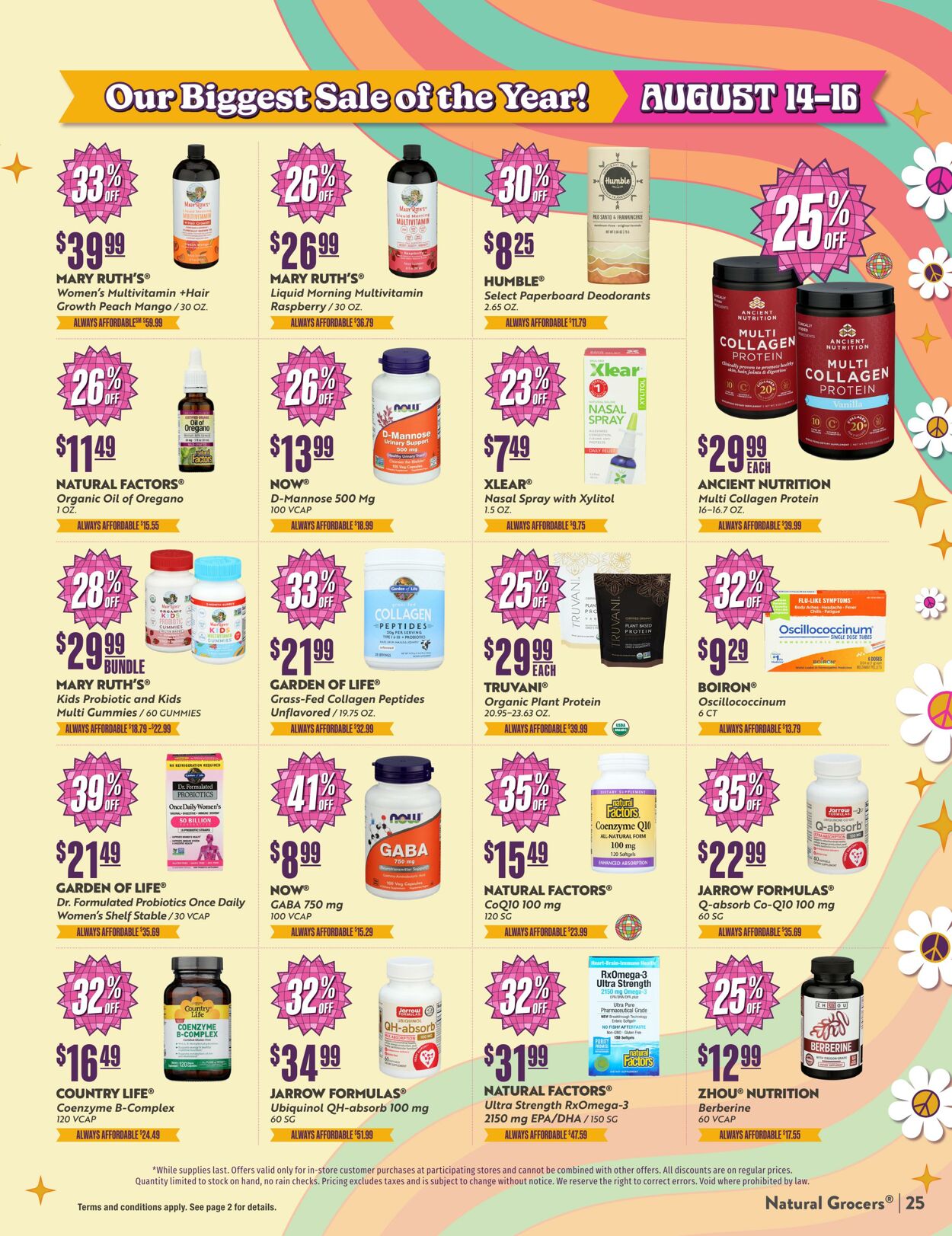 Weekly ad Natural Grocers 08/05/2025 - 08/21/2025