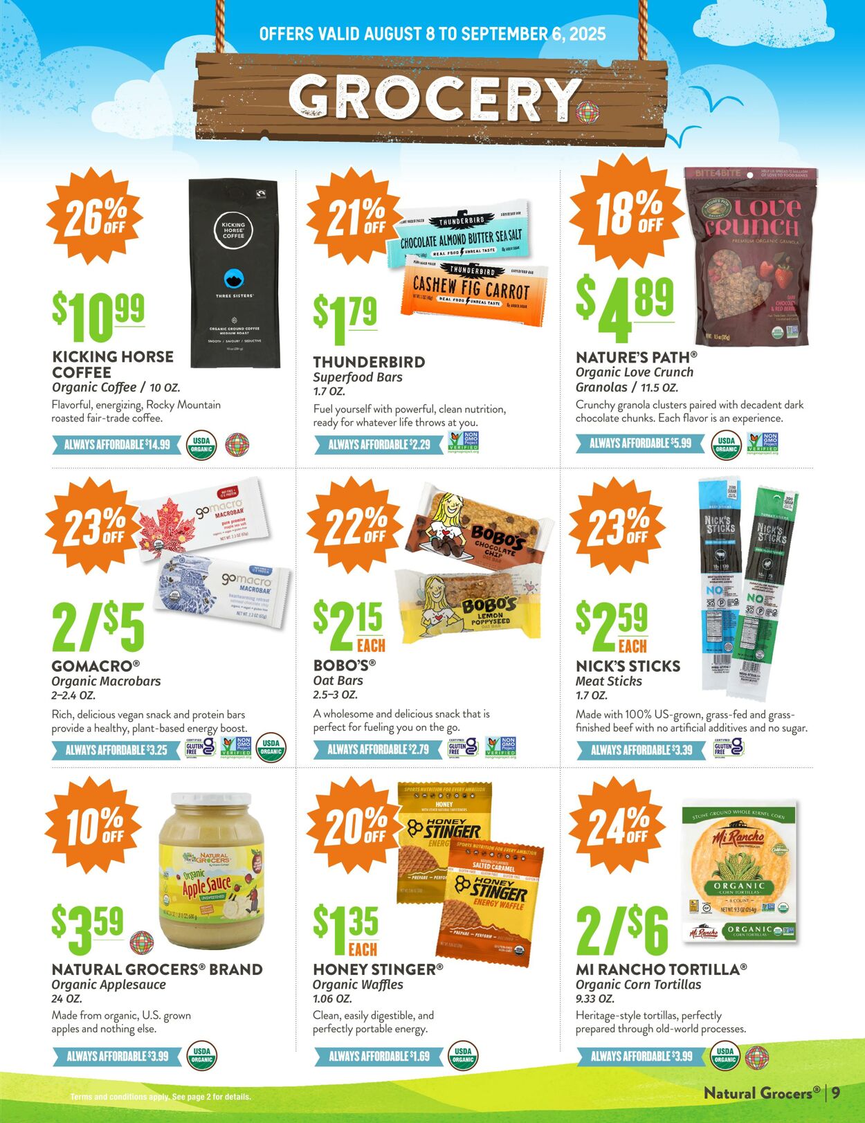 Weekly ad Natural Grocers 08/05/2025 - 08/21/2025