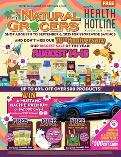 Weekly ad Natural Grocers 08/05/2025 - 08/21/2025