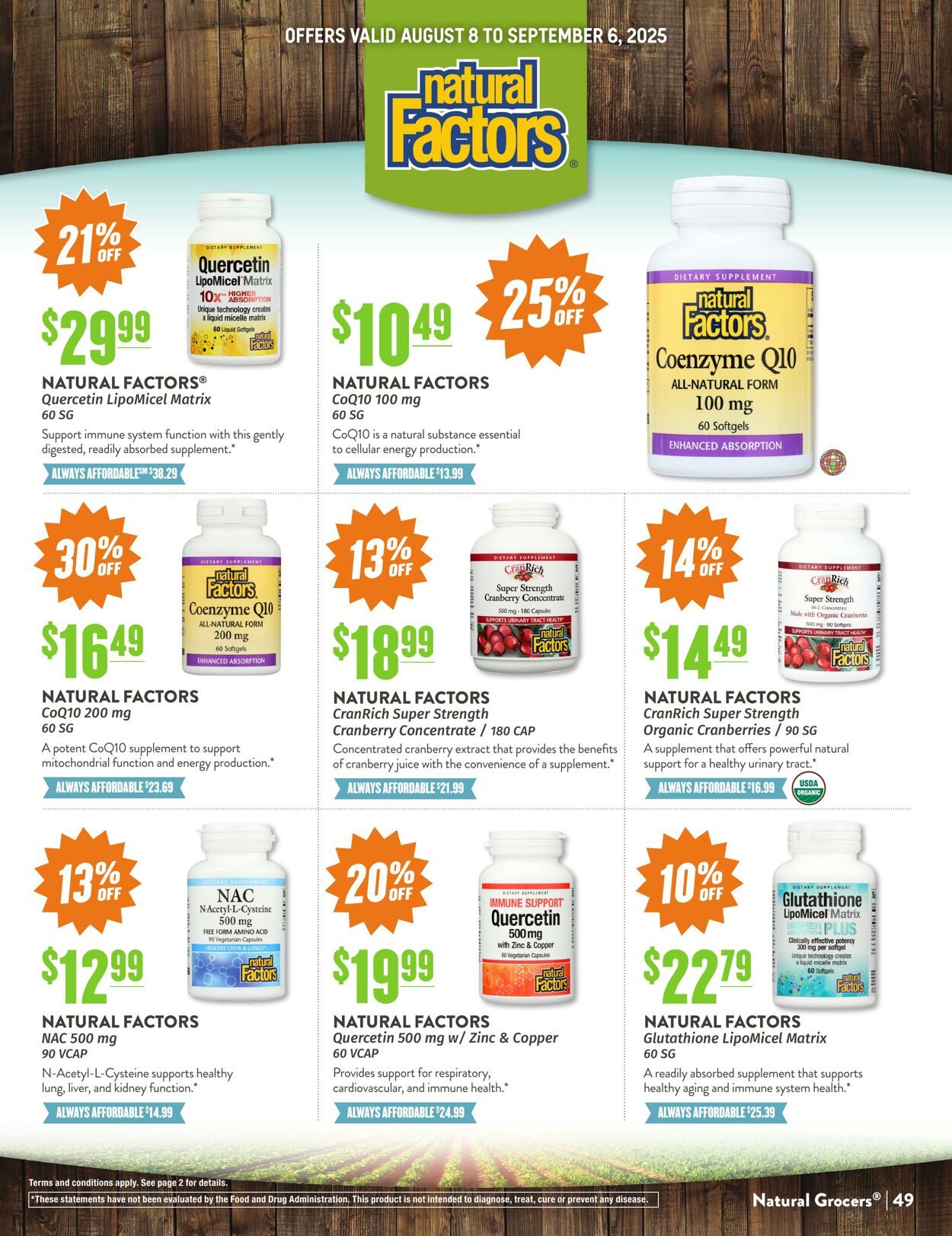 Weekly ad Natural Grocers 08/05/2025 - 08/20/2025