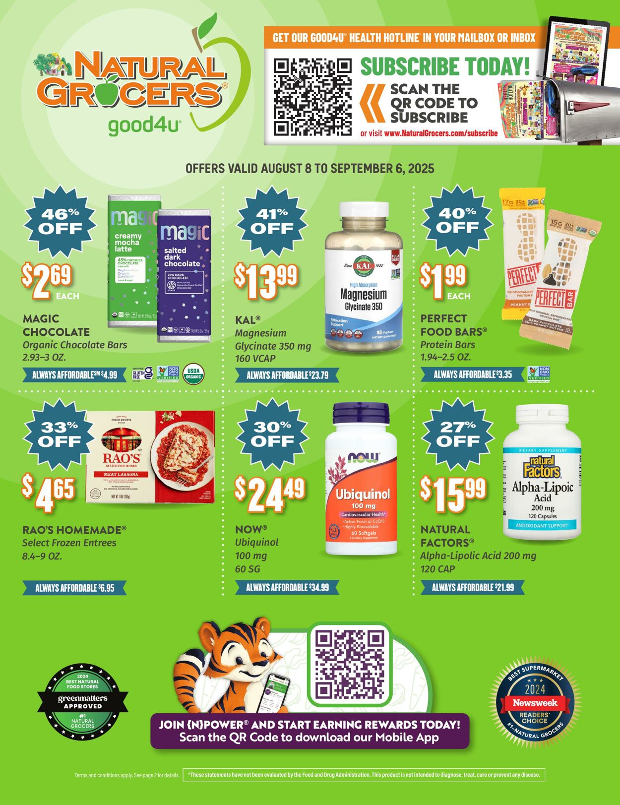 Weekly ad Natural Grocers 08/05/2025 - 08/20/2025