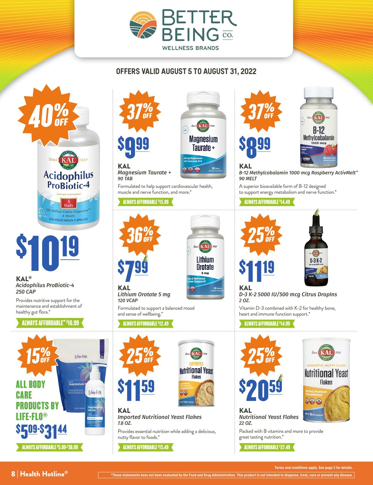 Weekly ad Natural Grocers 08/05/2022 - 08/31/2022