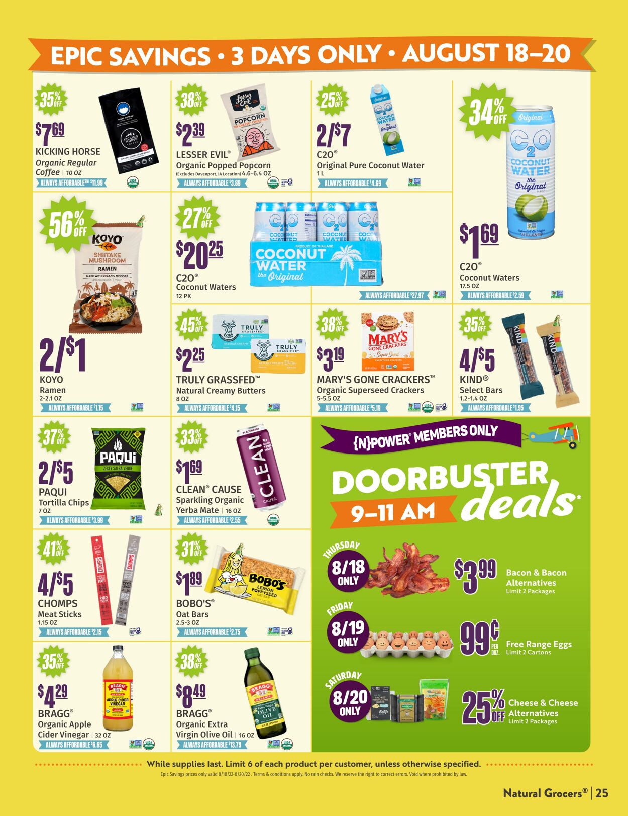 Weekly ad Natural Grocers 08/05/2022 - 08/31/2022