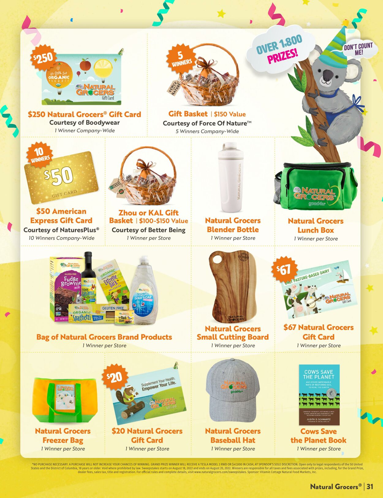 Weekly ad Natural Grocers 08/05/2022 - 08/31/2022