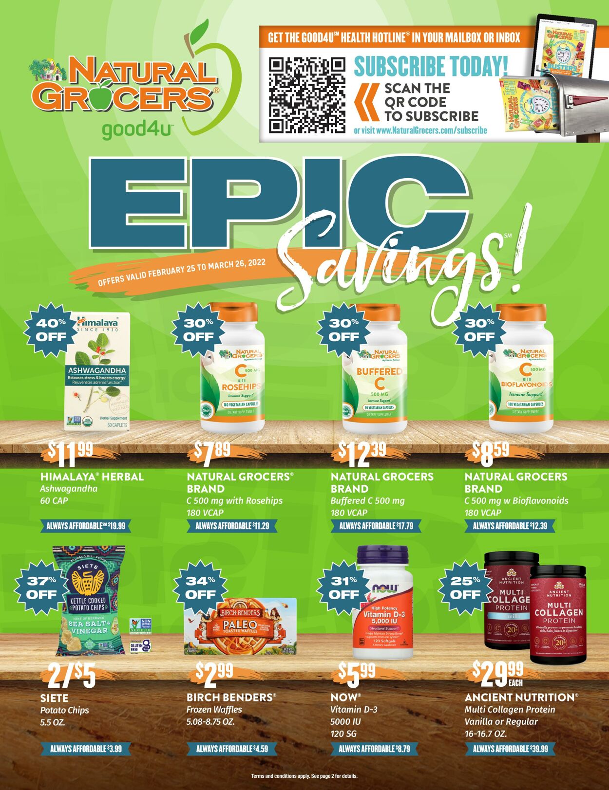 Weekly ad Natural Grocers 02/25/2022 - 03/26/2022