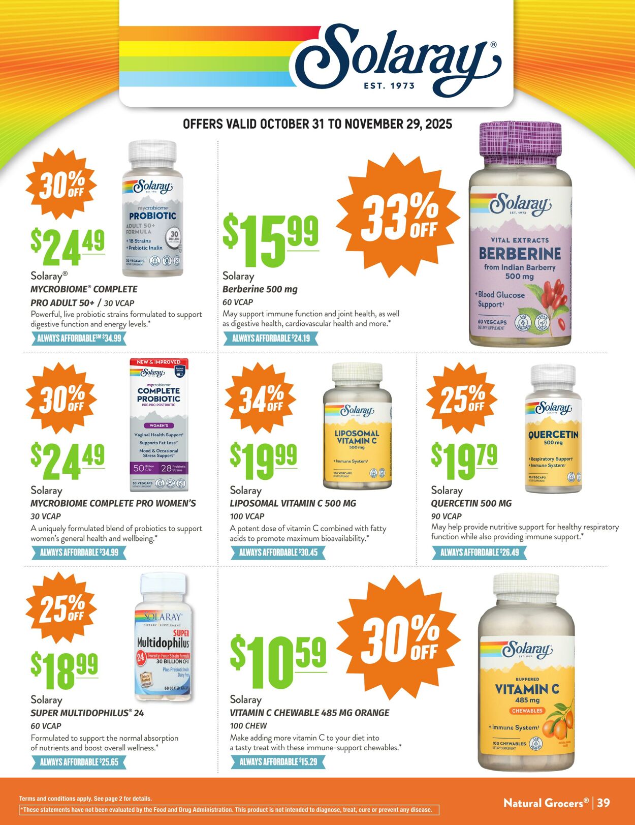 Weekly ad Natural Grocers 10/23/2025 - 11/04/2025