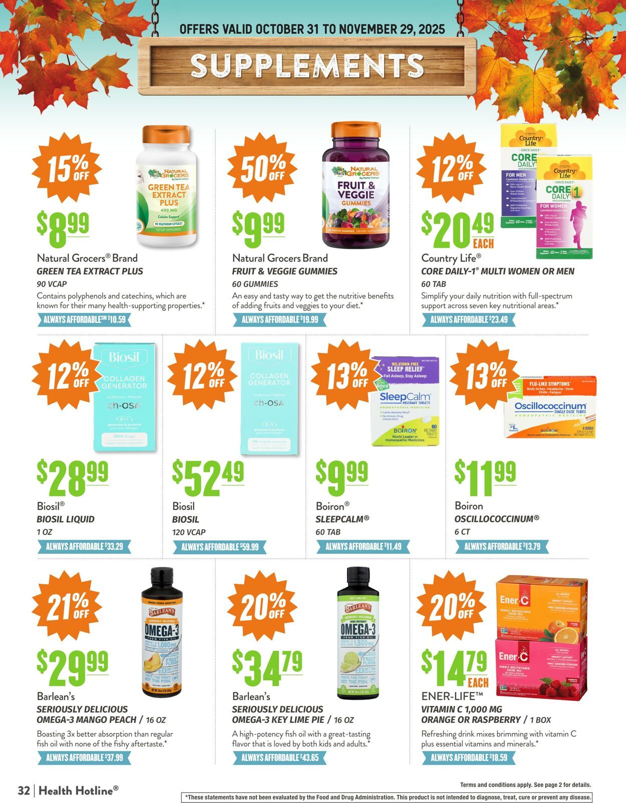 Weekly ad Natural Grocers 10/23/2025 - 11/04/2025