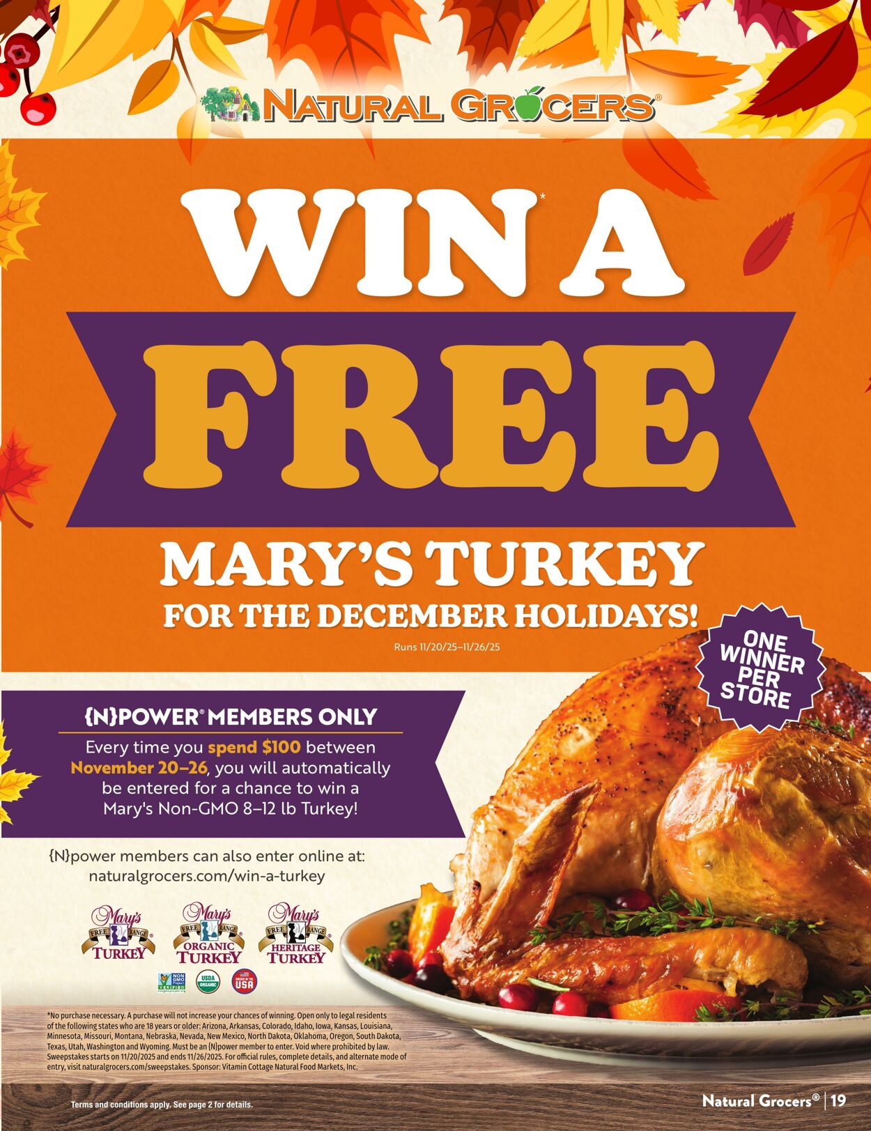 Weekly ad Natural Grocers 10/23/2025 - 11/04/2025