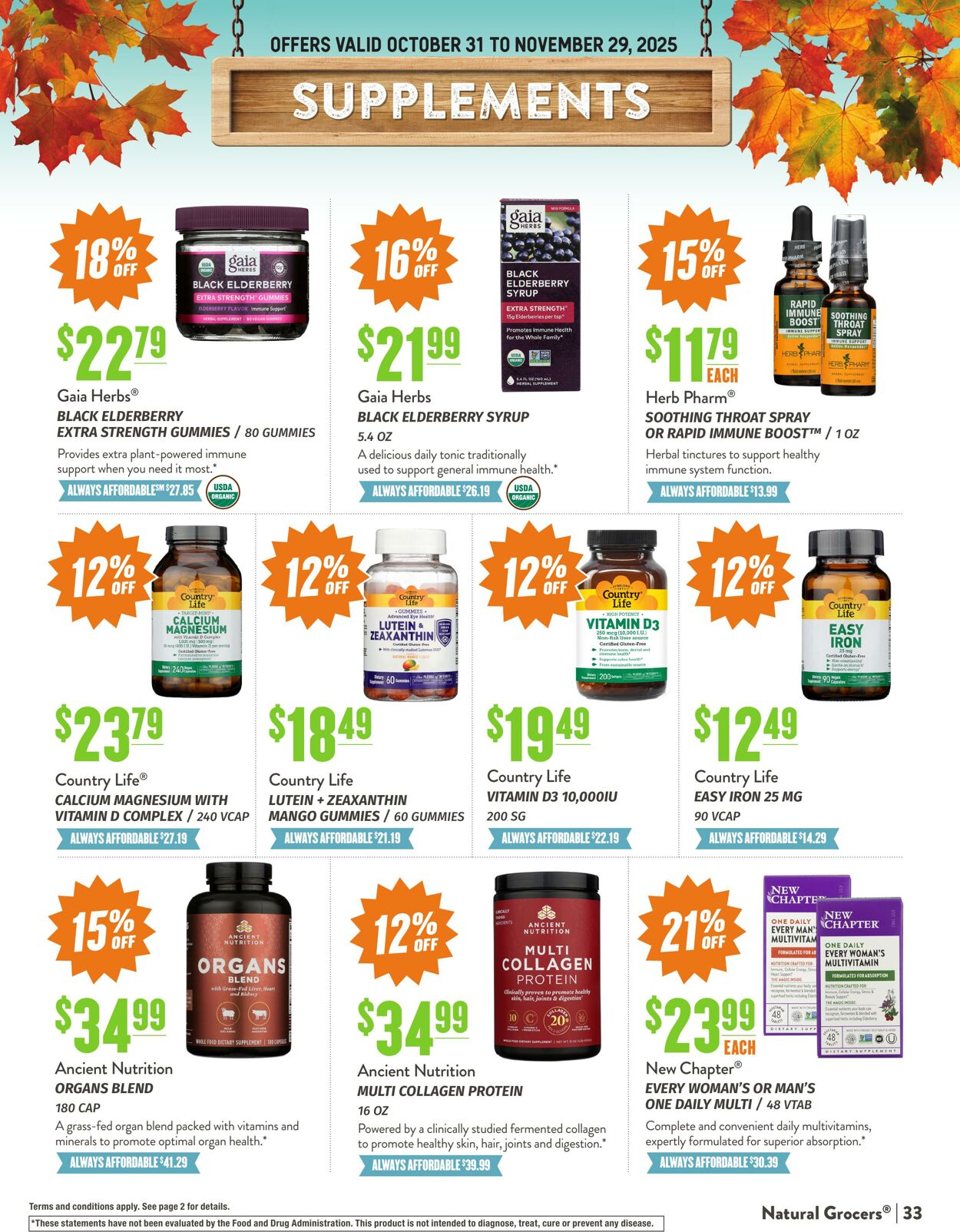 Weekly ad Natural Grocers 10/30/2025 - 11/27/2025