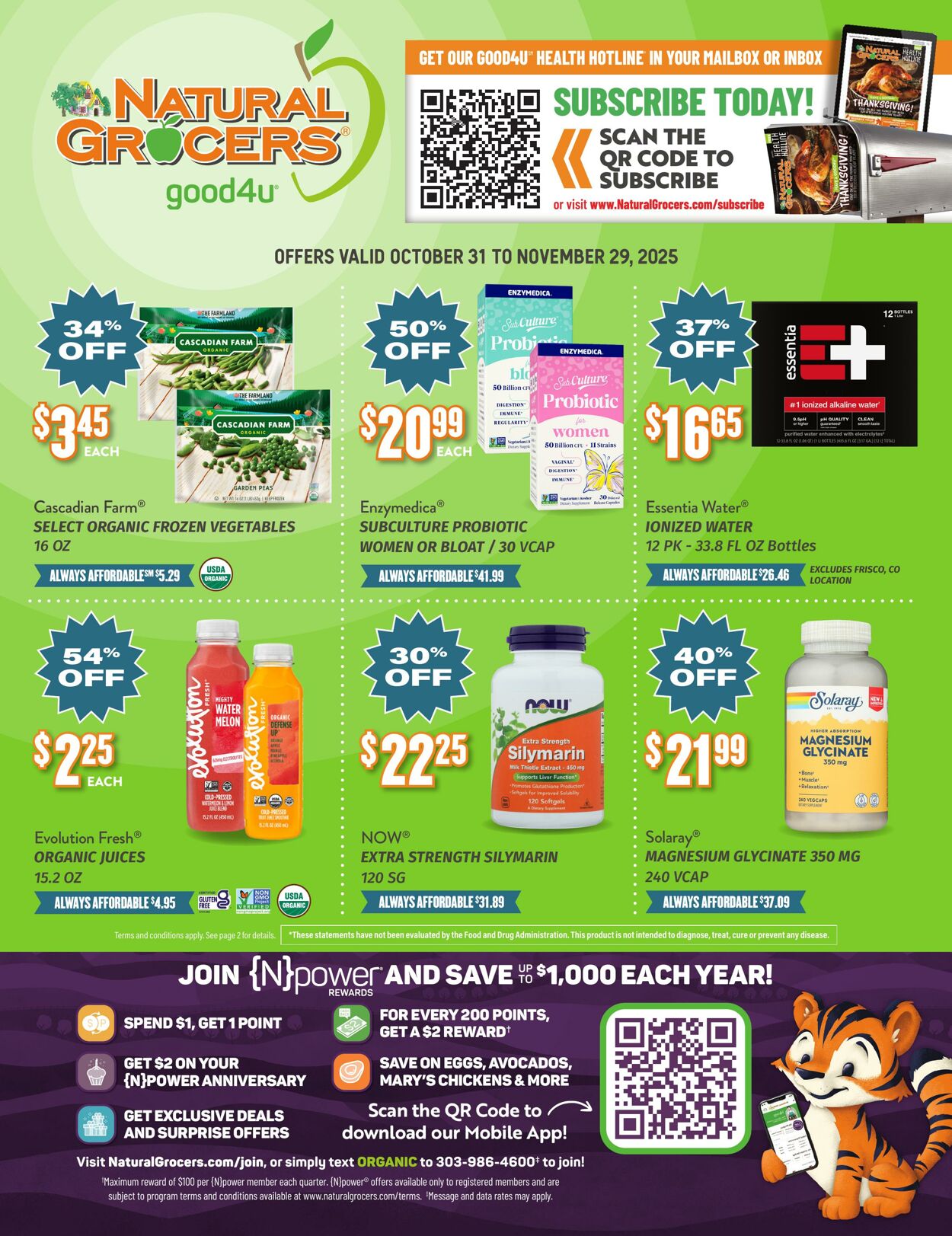 Weekly ad Natural Grocers 10/23/2025 - 11/03/2025