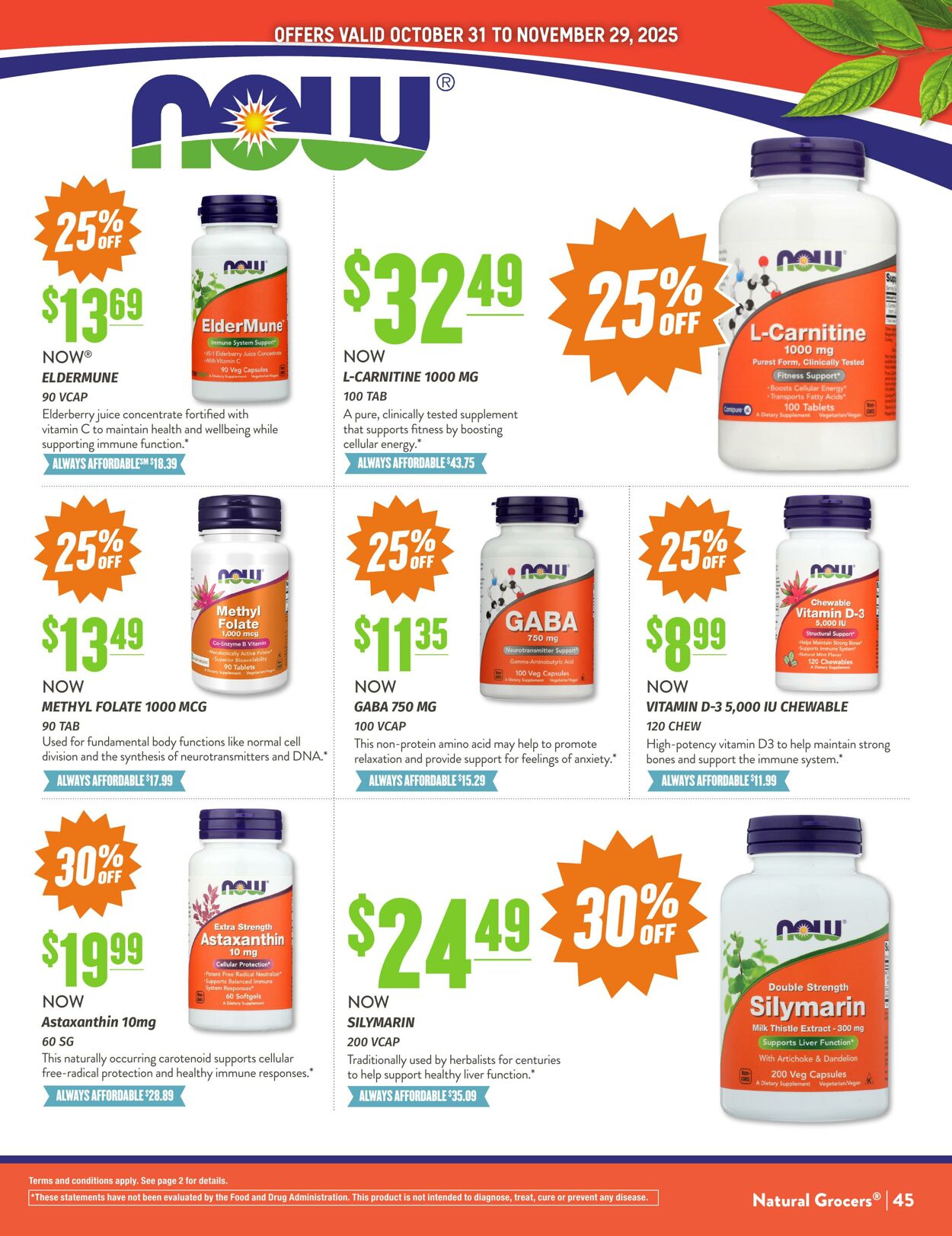 Weekly ad Natural Grocers 10/23/2025 - 11/03/2025