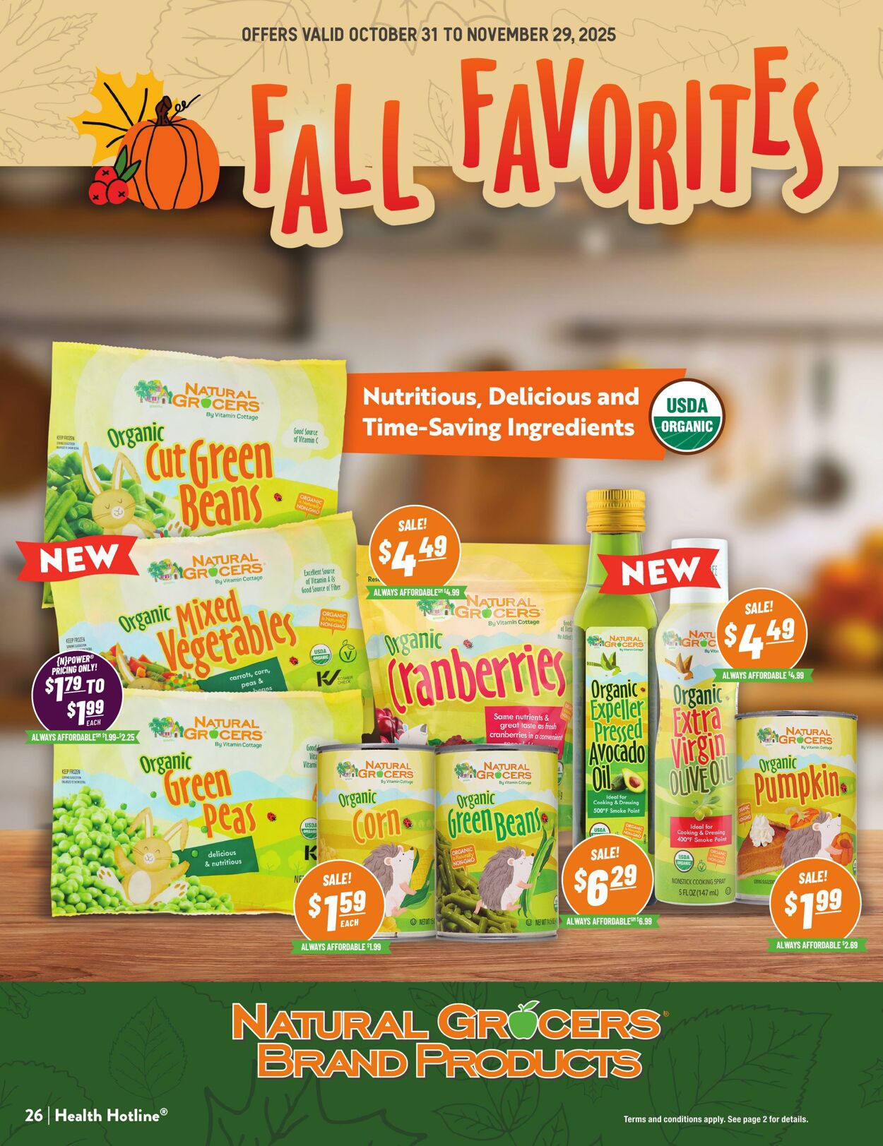 Weekly ad Natural Grocers 10/23/2025 - 11/03/2025