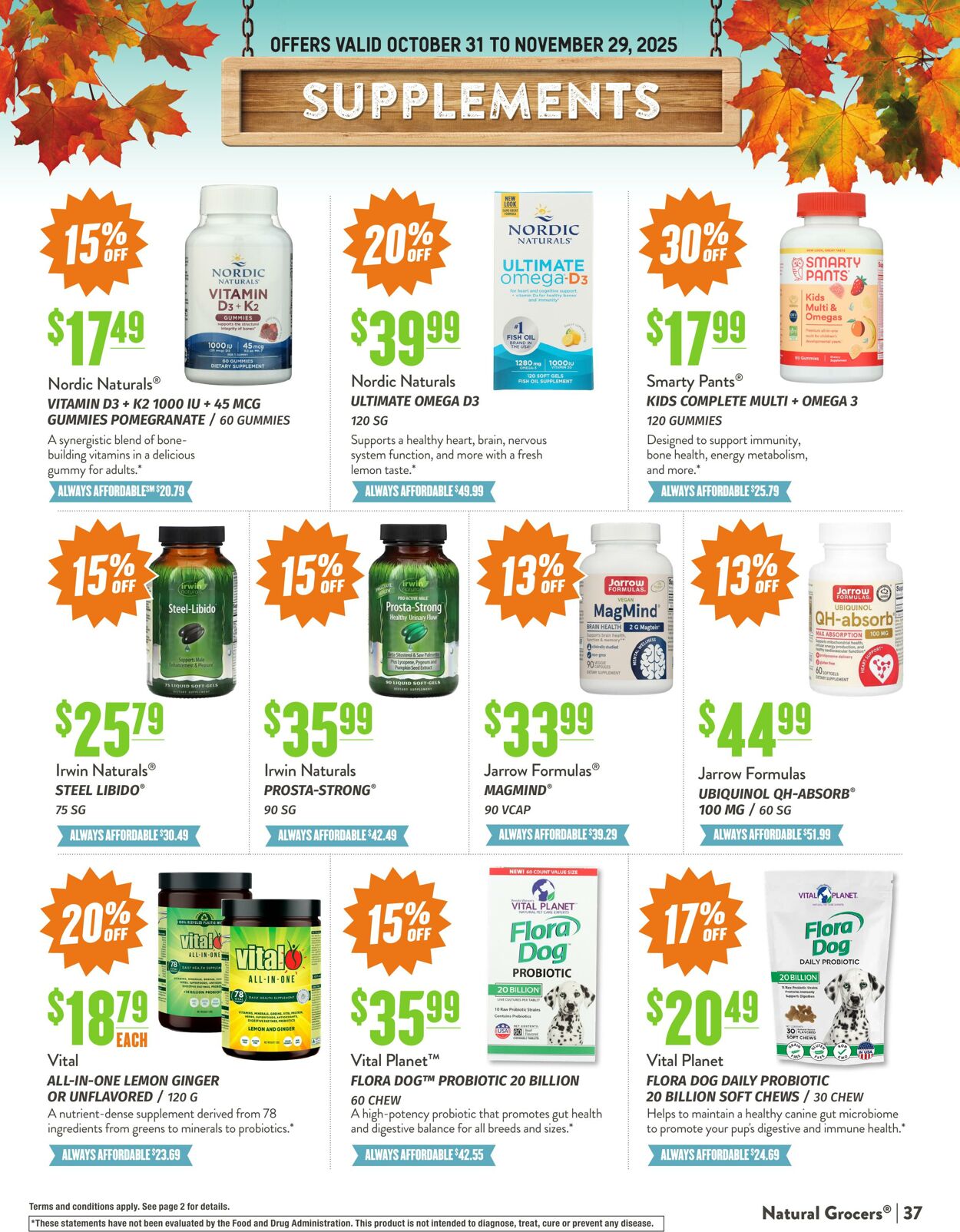 Weekly ad Natural Grocers 10/30/2025 - 11/27/2025