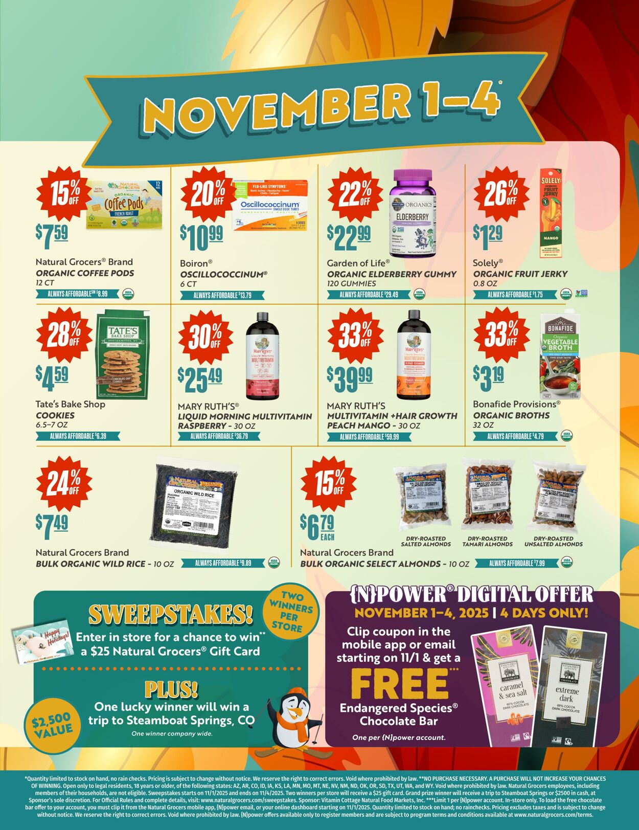 Weekly ad Natural Grocers 10/30/2025 - 11/27/2025