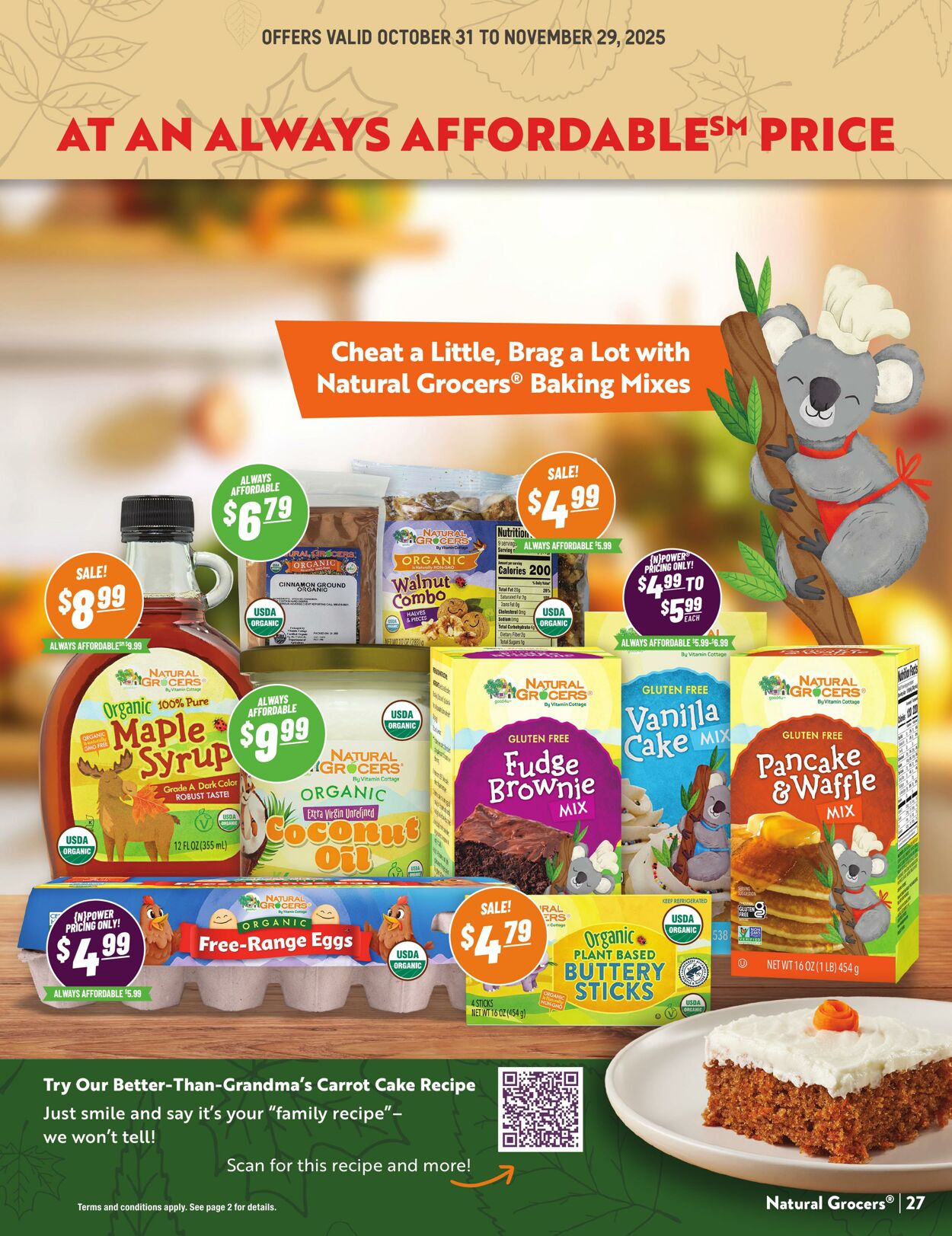 Weekly ad Natural Grocers 10/30/2025 - 11/27/2025