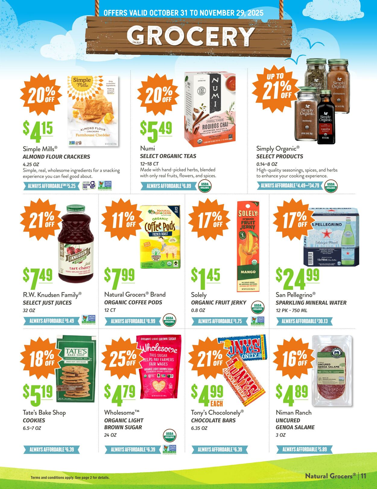 Weekly ad Natural Grocers 10/23/2025 - 11/03/2025