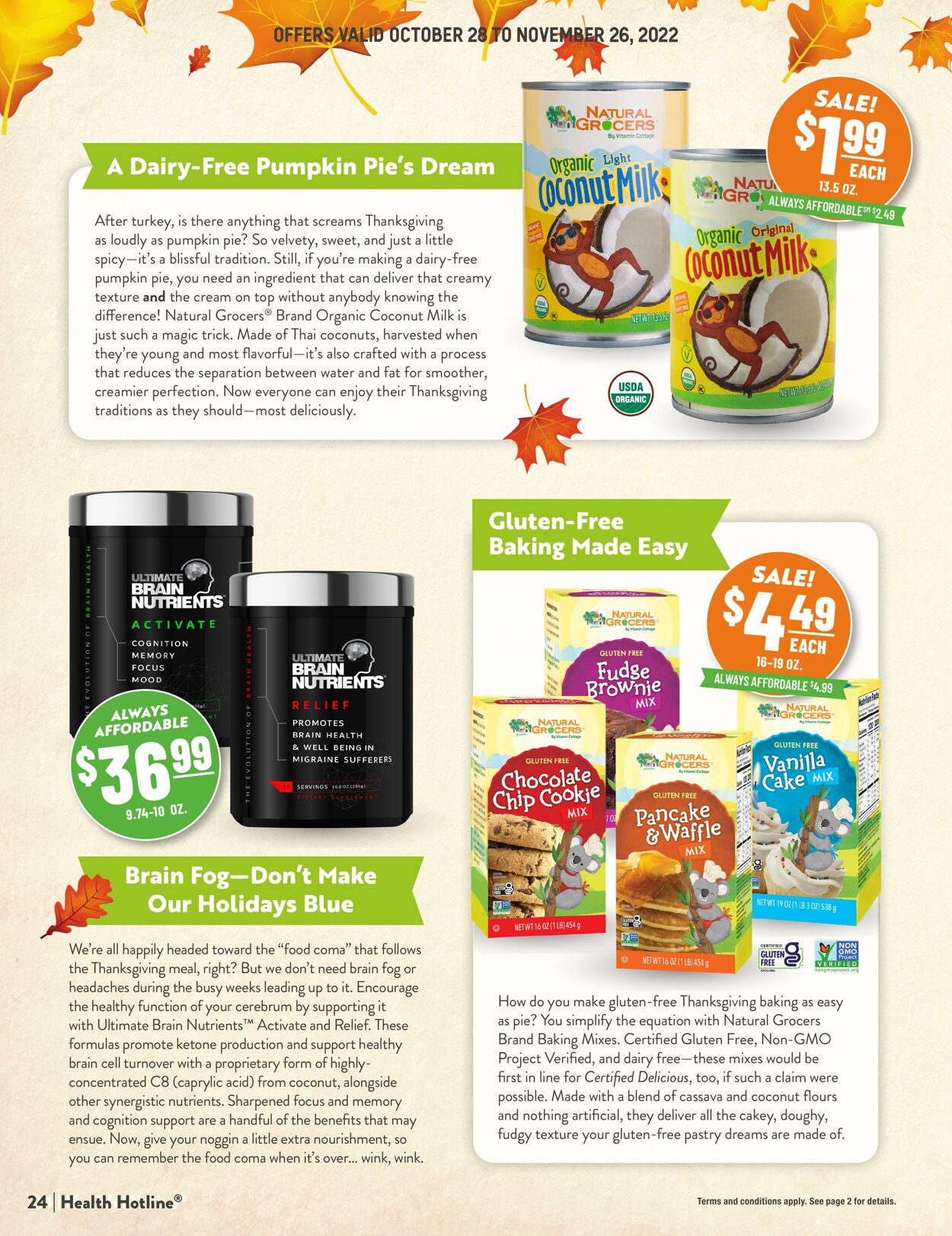 Weekly ad Natural Grocers 10/28/2022 - 11/26/2022