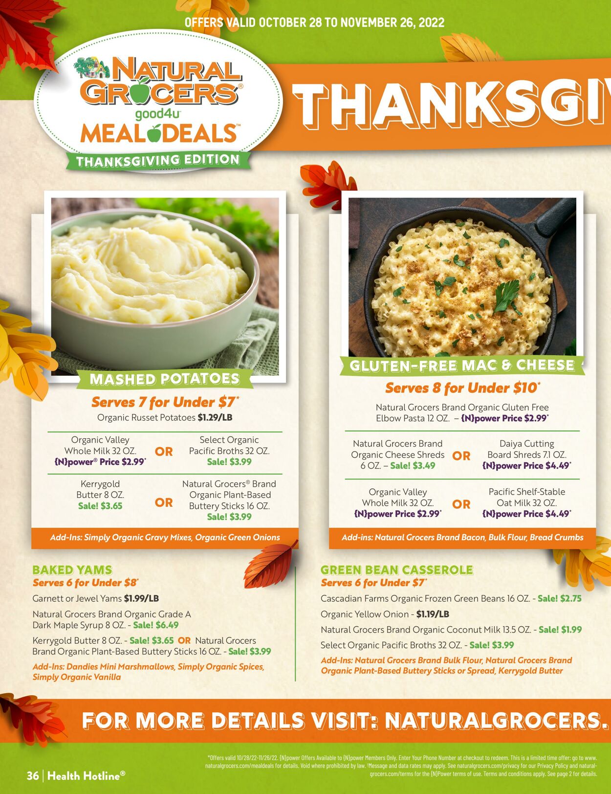 Weekly ad Natural Grocers 10/28/2022 - 11/26/2022