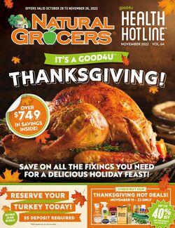 Weekly ad Natural Grocers 10/28/2022-11/26/2022