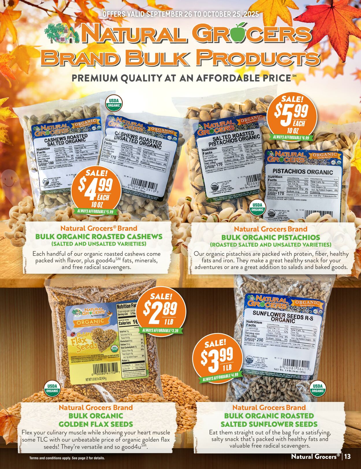 Weekly ad Natural Grocers 09/10/2025 - 09/22/2025
